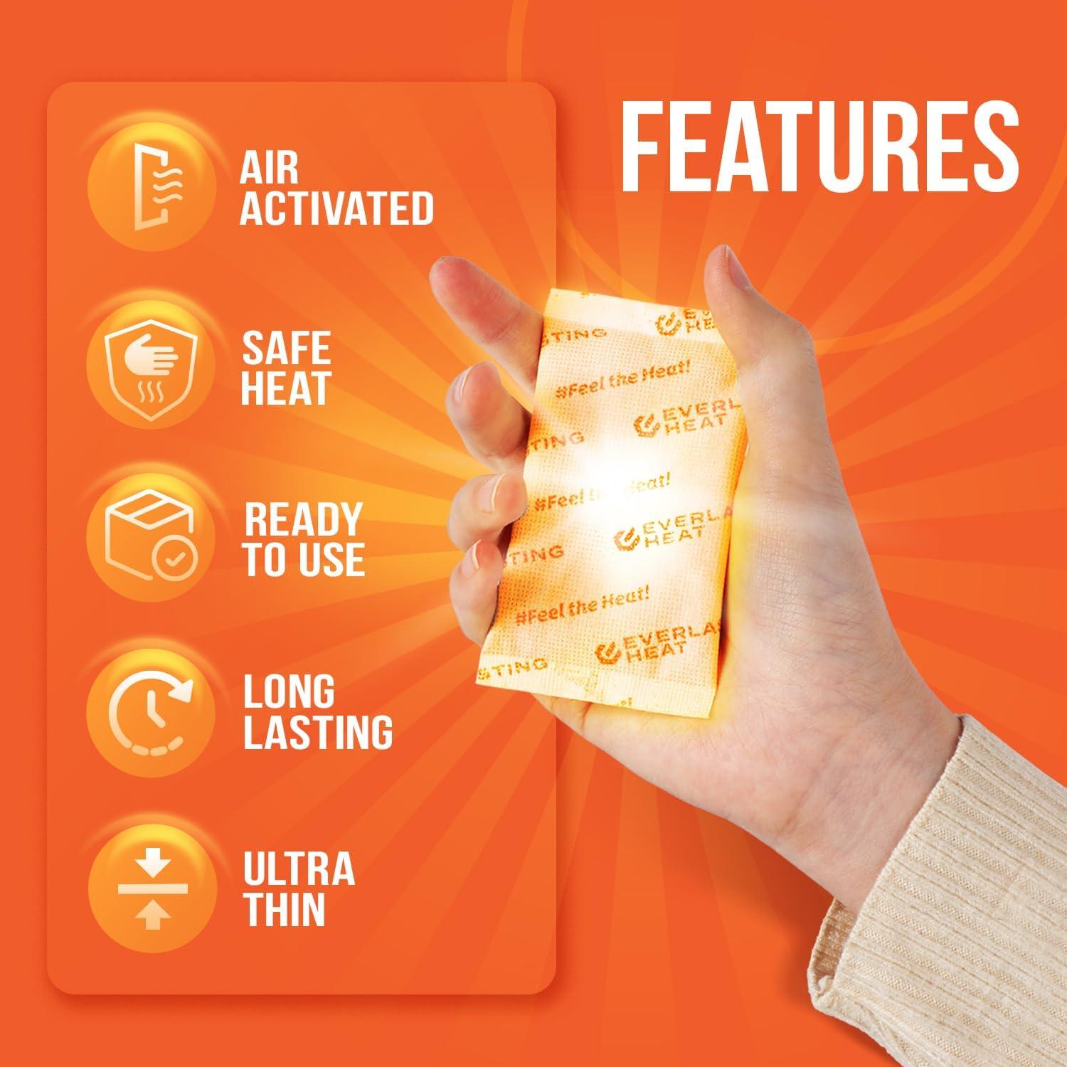 Calentadores de Manos Calor Eterno 40 Pares - 10 Horas Calor