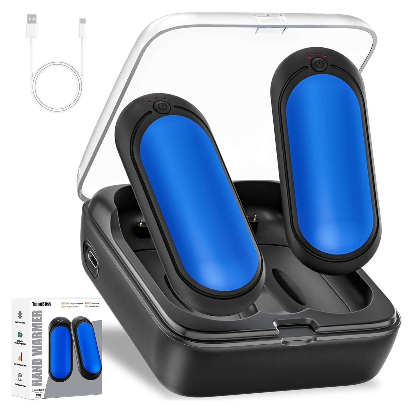 Calentadores de Manos Recargables WarmEmbrace 2000mAh 2 Pzs