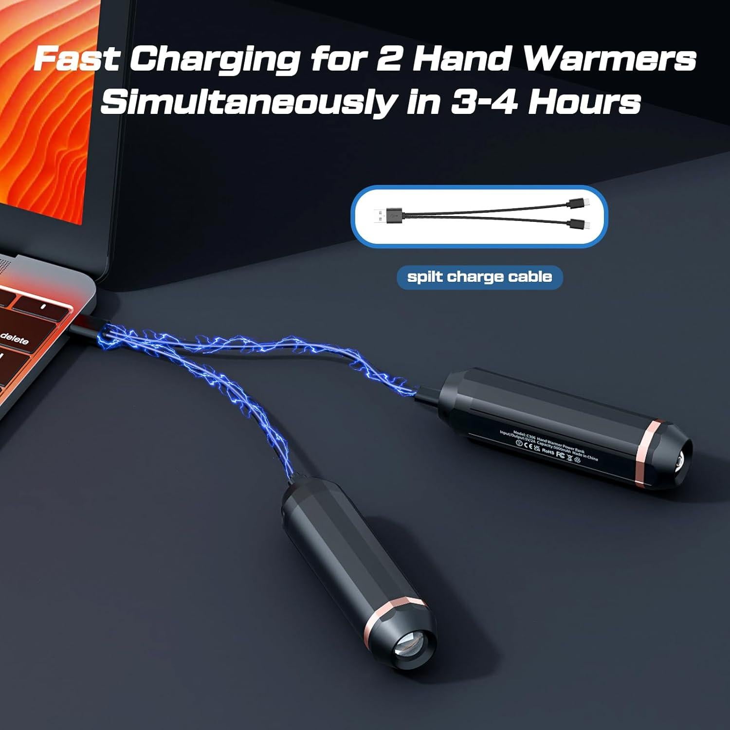 Calentadores de Manos Recargables EnjoyNest C306 10000mAh 2 Pcs