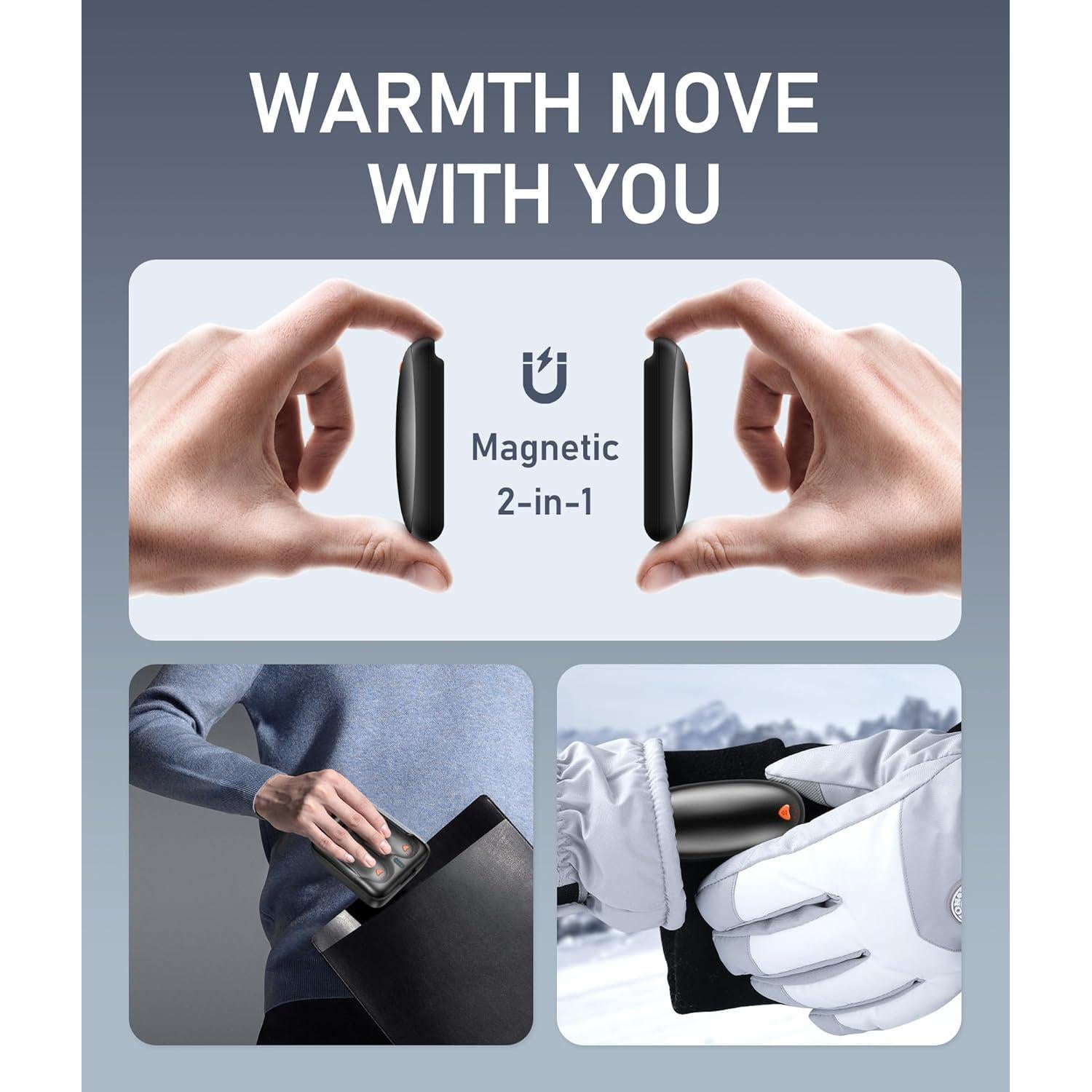 Calentadores de Manos Recargables FancyOct N10 2000mAh 60H