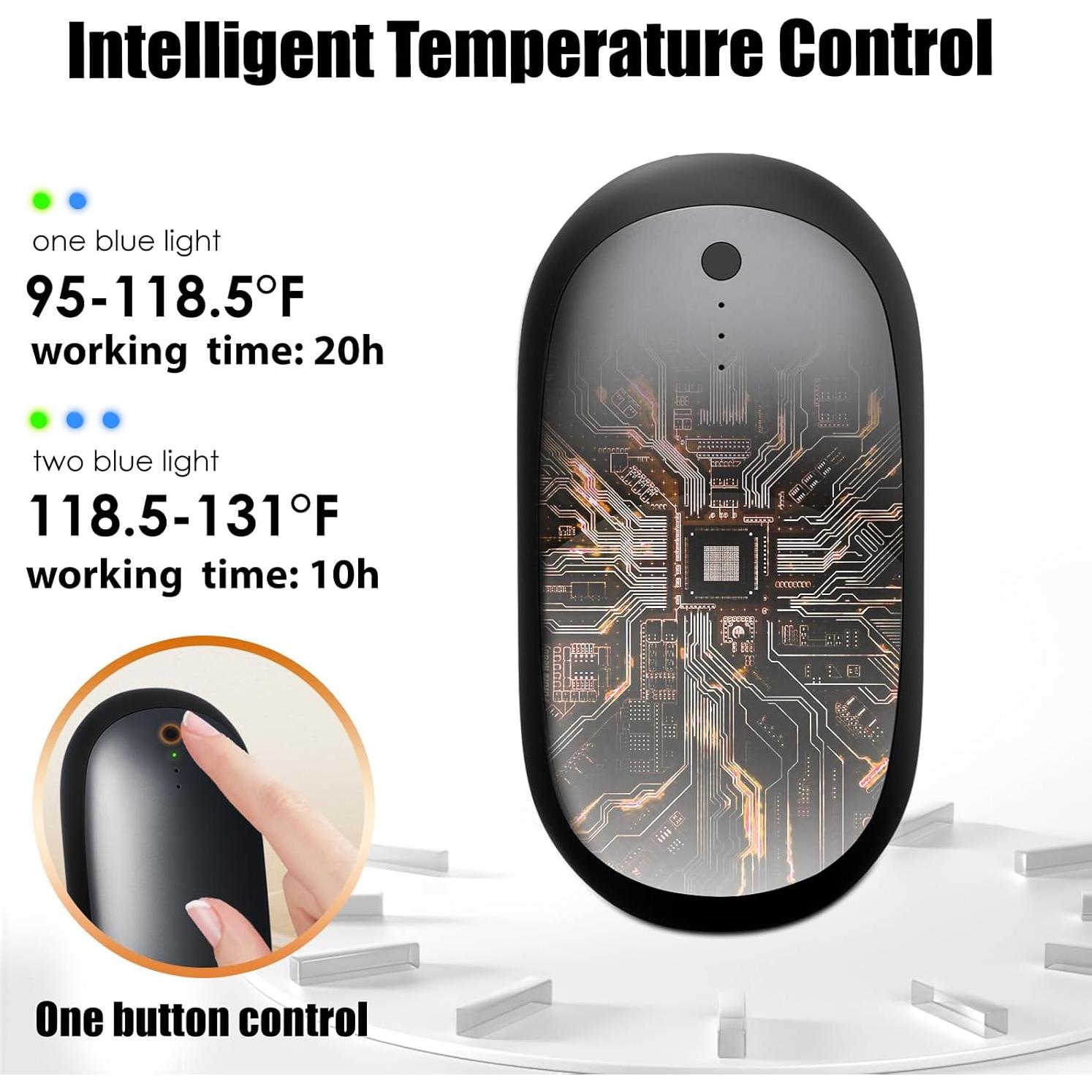 Calentadores de Manos Recargables Goedli A011 12000mAh 2 Pcs