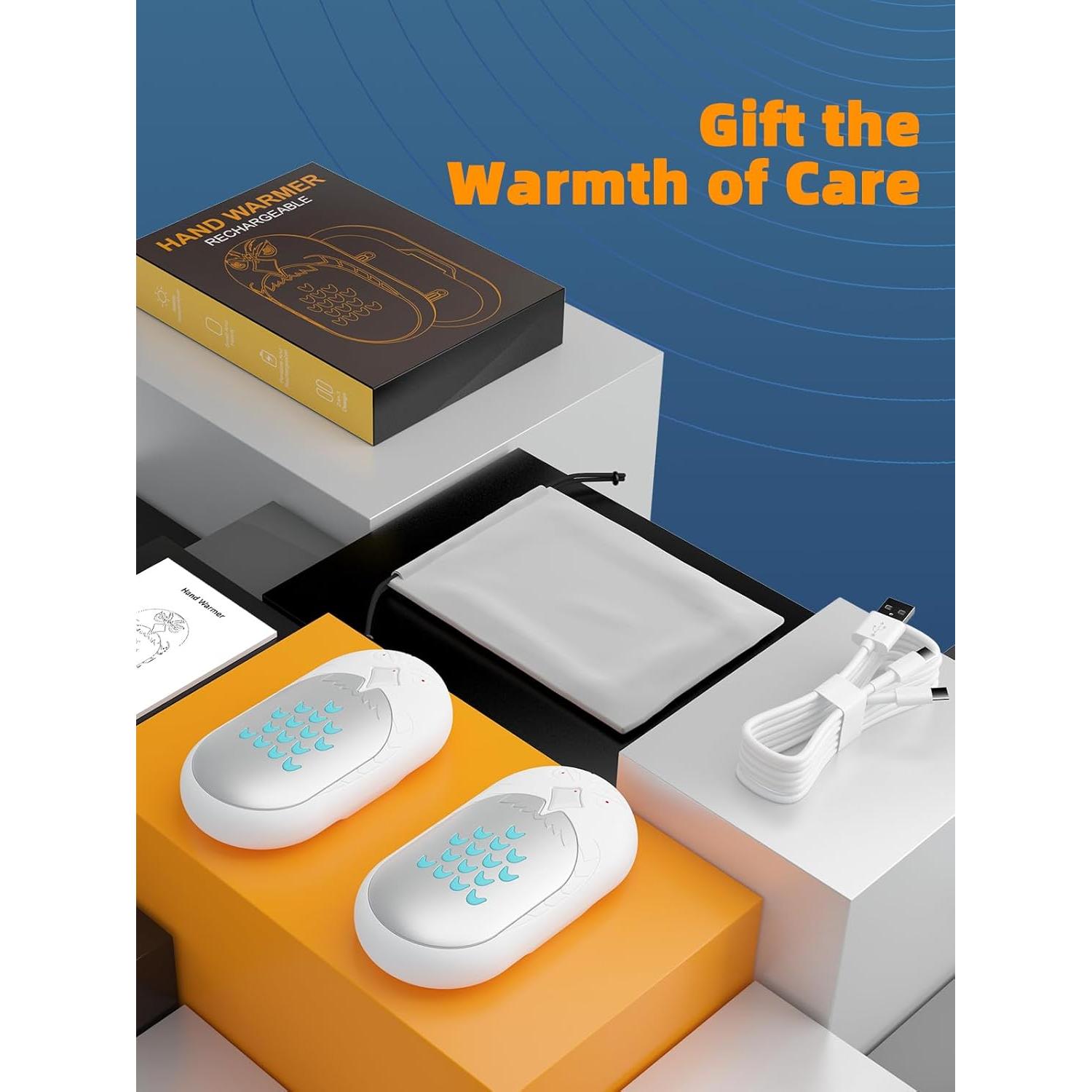 Calentadores de Manos Recargables ITSHINY 6000mAh 2-en-1