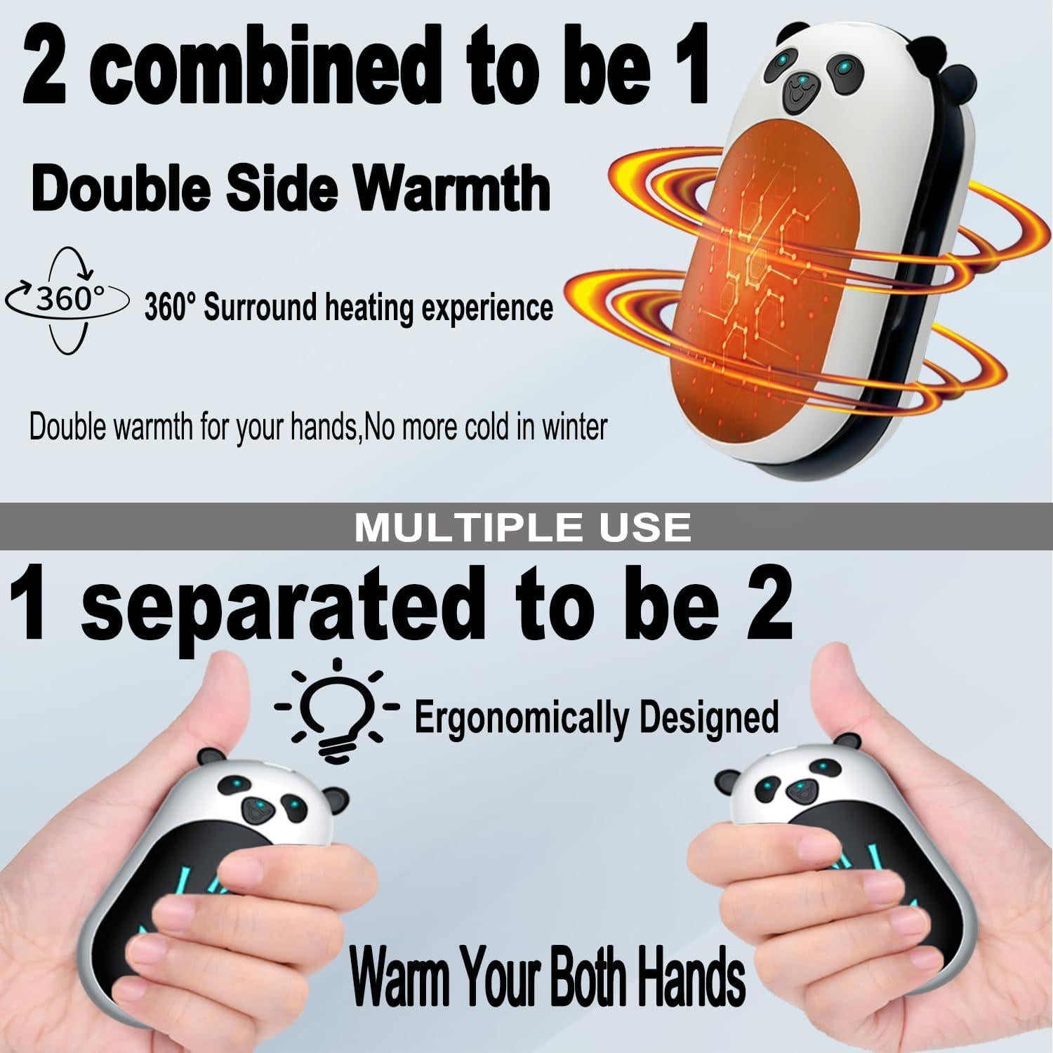 Calentadores de Manos Recargables BOANKODU AOY-716 6000mAh 20h