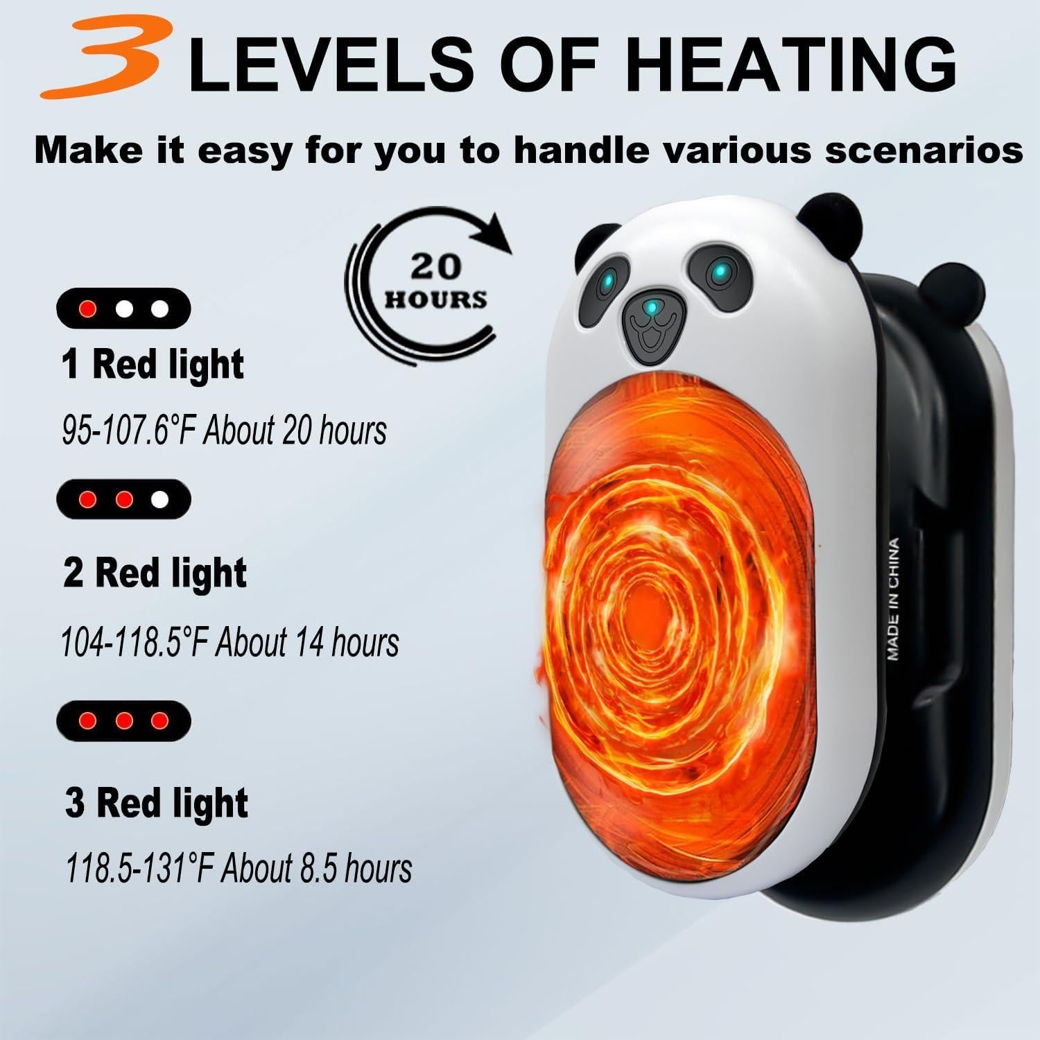 Calentadores de Manos Recargables BOANKODU AOY-716 6000mAh 20h