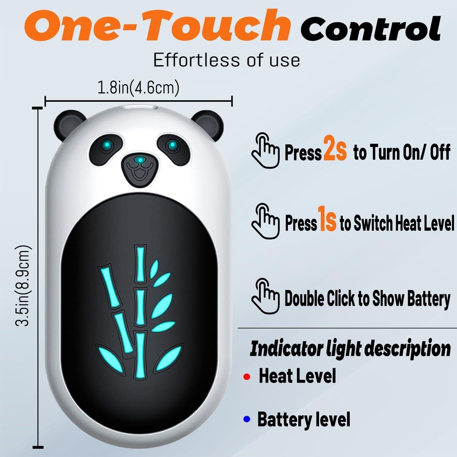 Calentadores de Manos Recargables BOANKODU AOY-716 6000mAh 20h