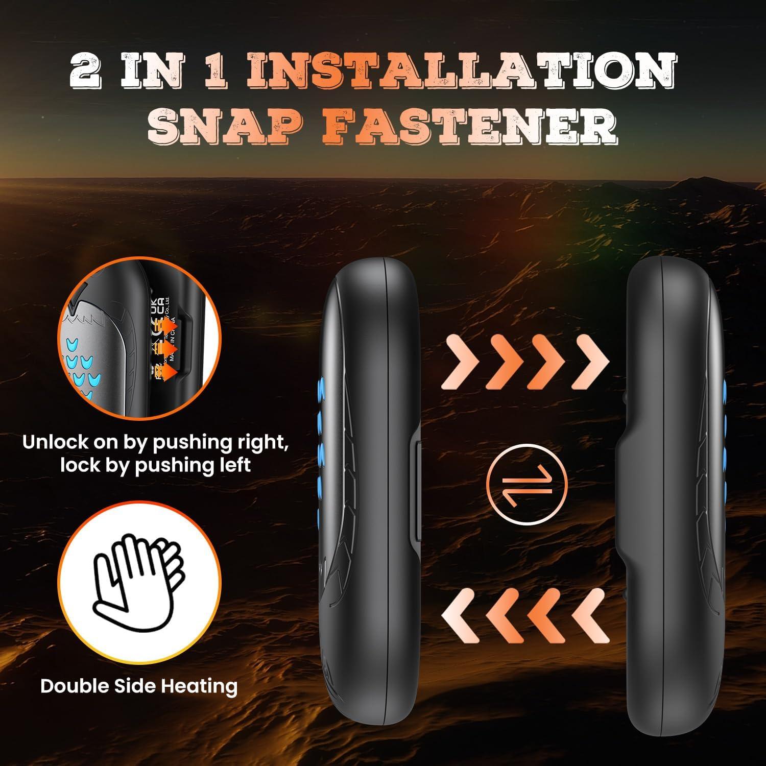 Calentadores de Manos Recargables Doomixs 6000mAh 20h Negro