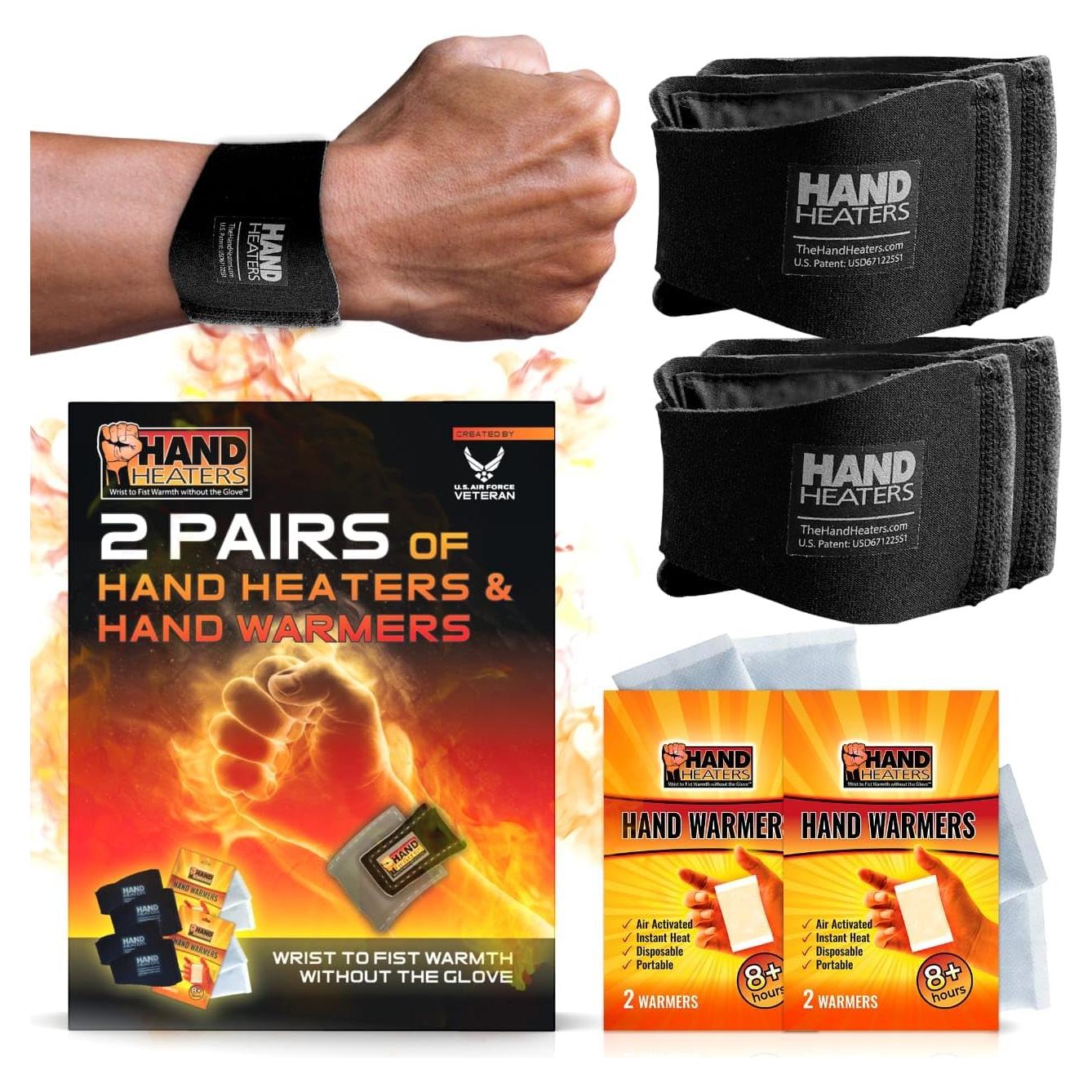 Muñequera Calentadora T Built con 4 Calentadores Desechables