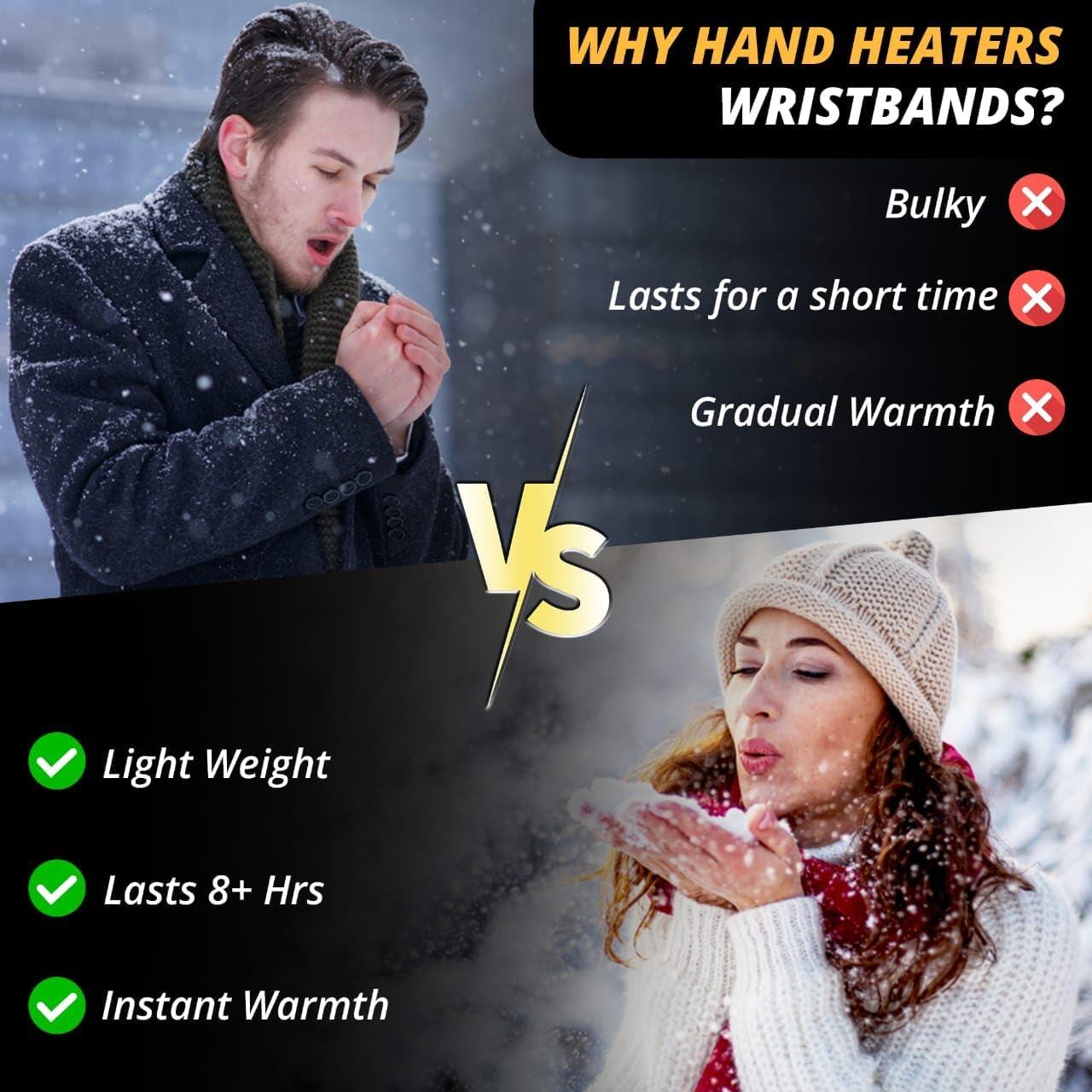 Muñequera Calentadora T Built con 4 Calentadores Desechables