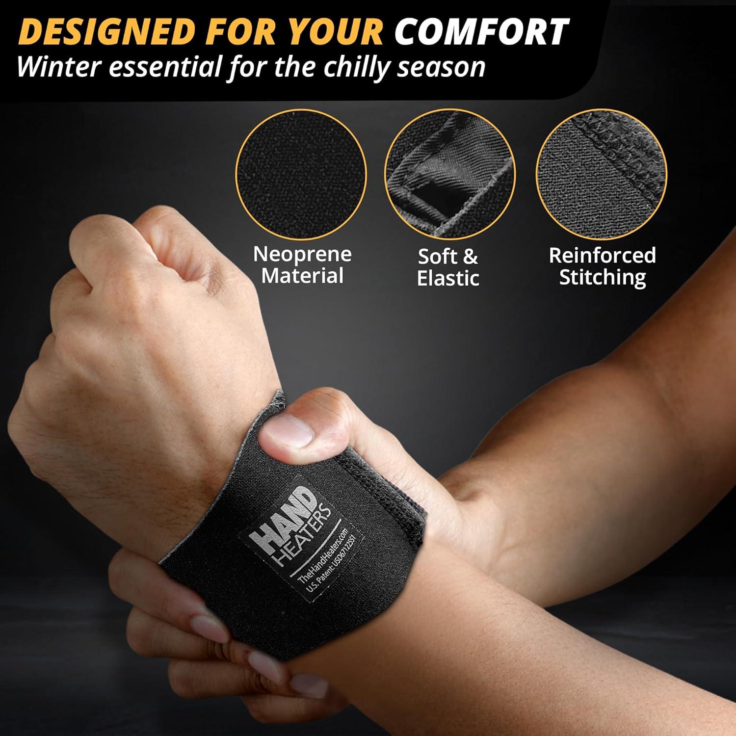 Muñequera Calentadora T Built con 4 Calentadores Desechables