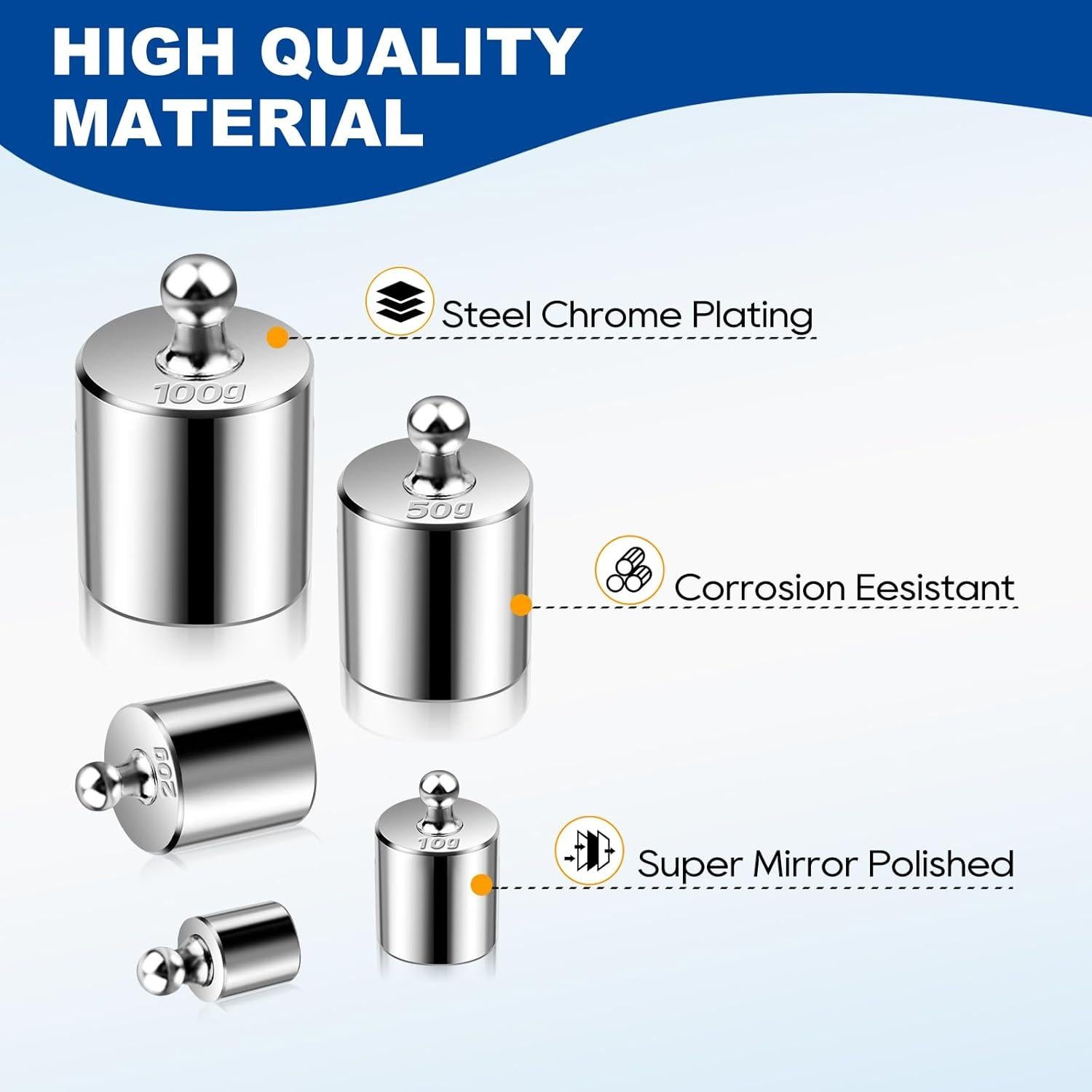 Kit de Pesas de Calibración UCEC 17 Piezas 10mg - 100g