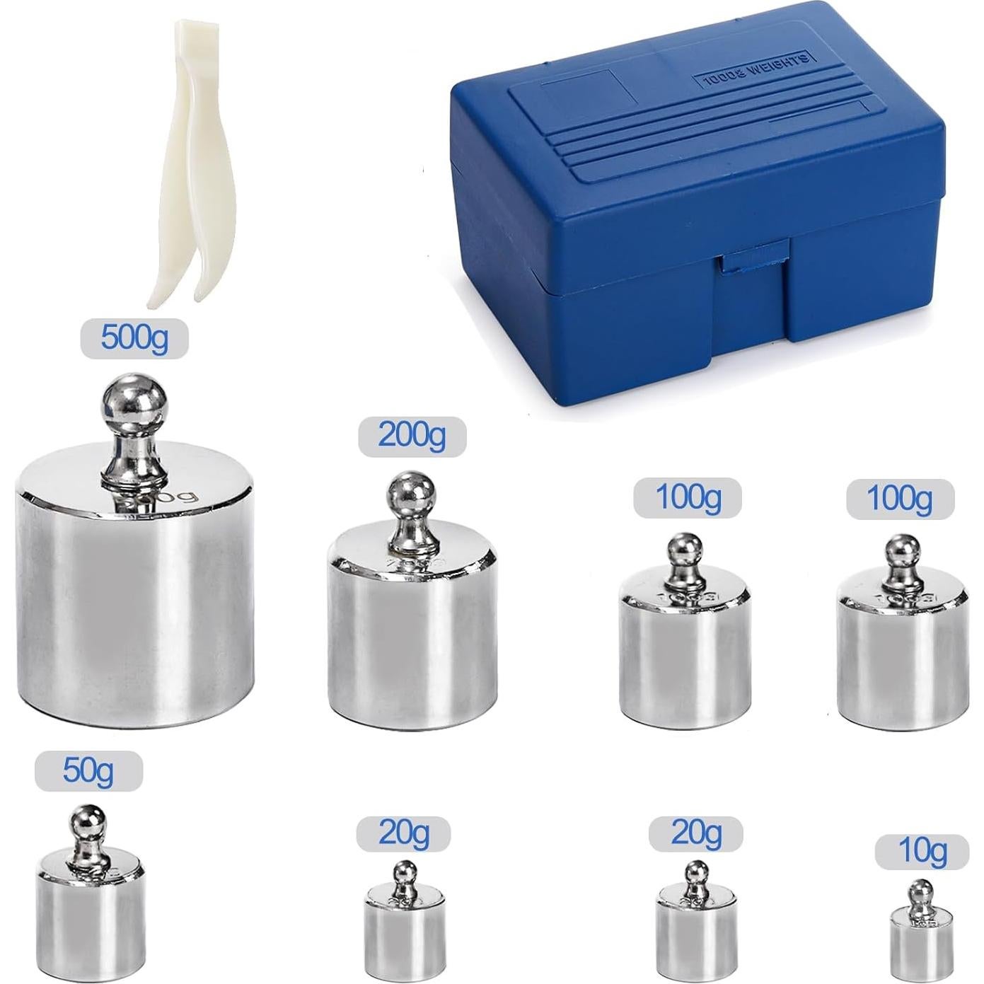 Kit de Pesas de Calibración Bekith 1000g con Estuche