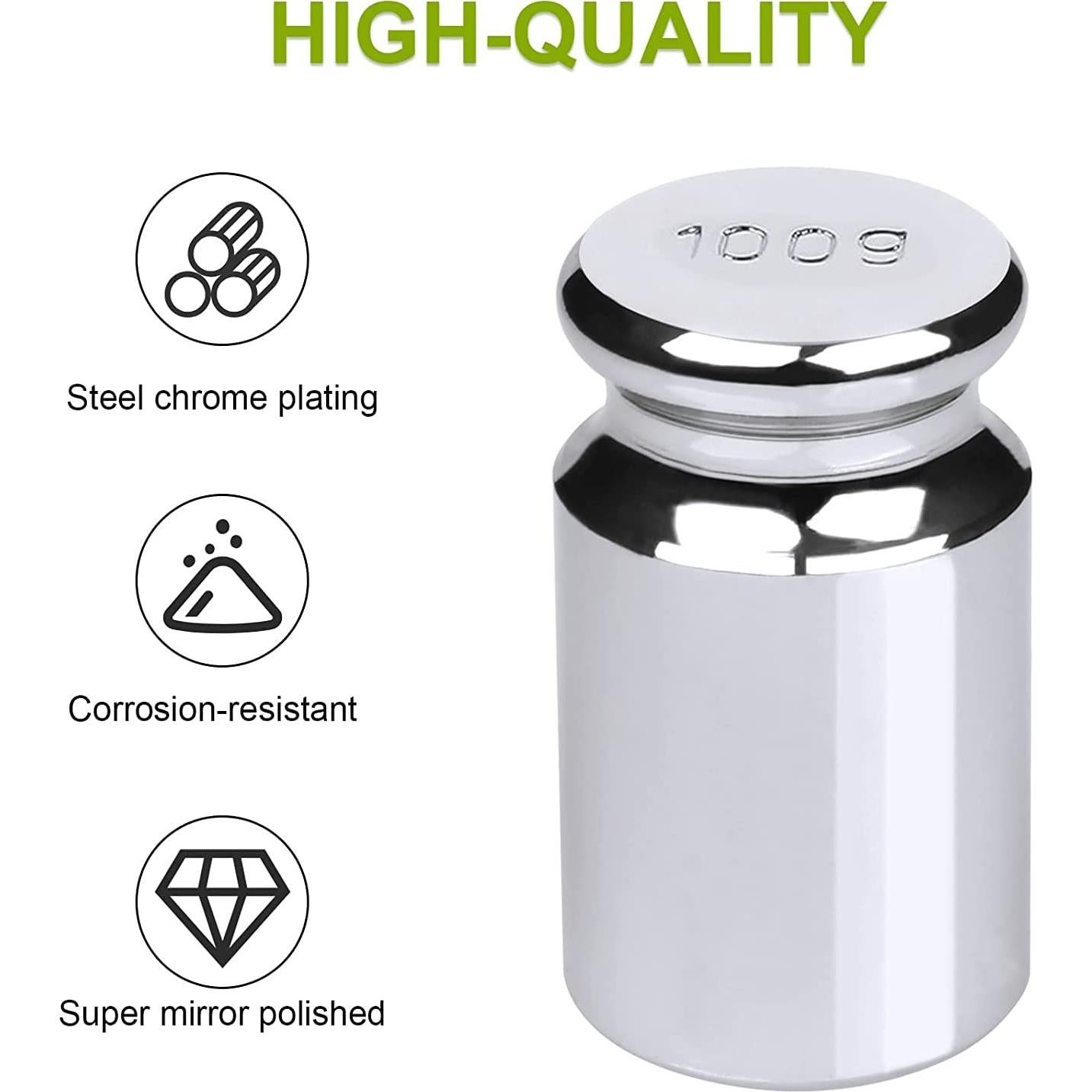 Juego de Pesas de Calibración 7 PCS Romeda - 1g a 100g