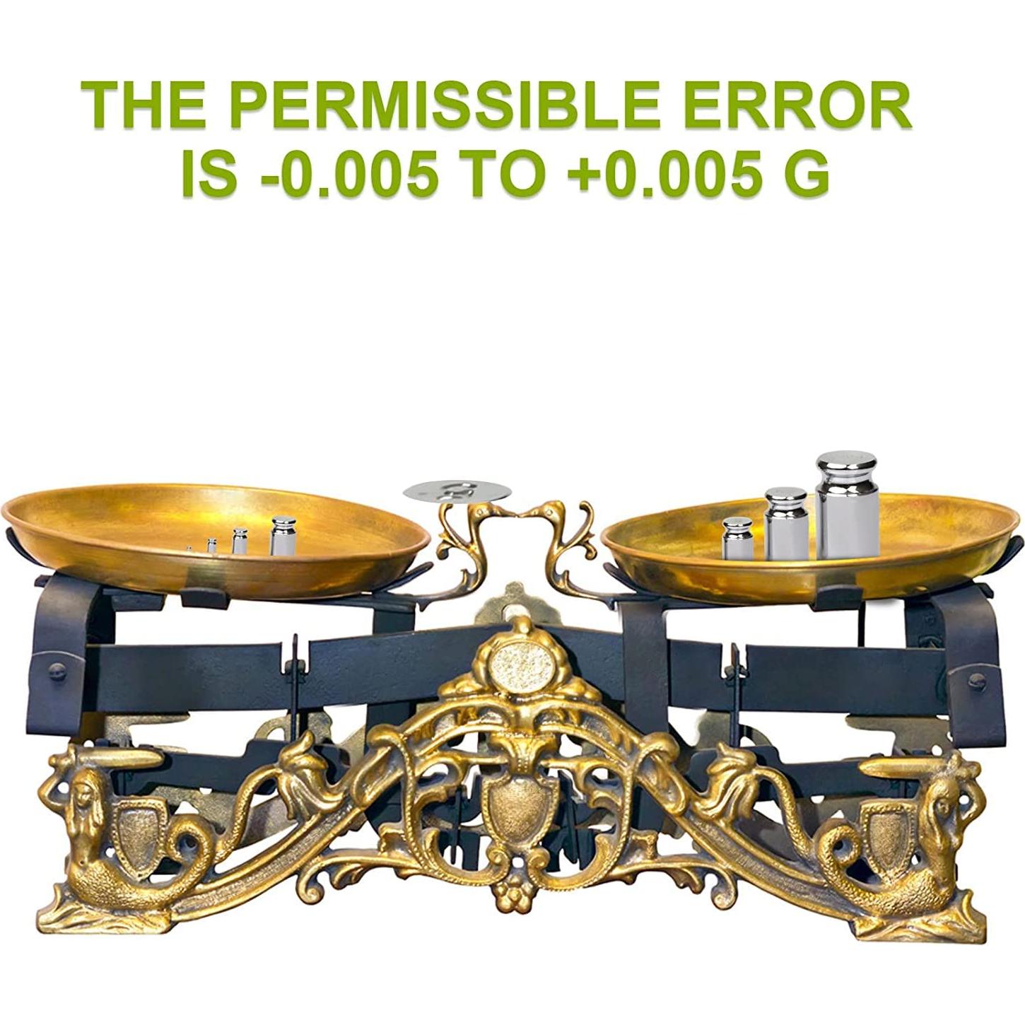 Juego de Pesas de Calibración 7 PCS Romeda - 1g a 100g