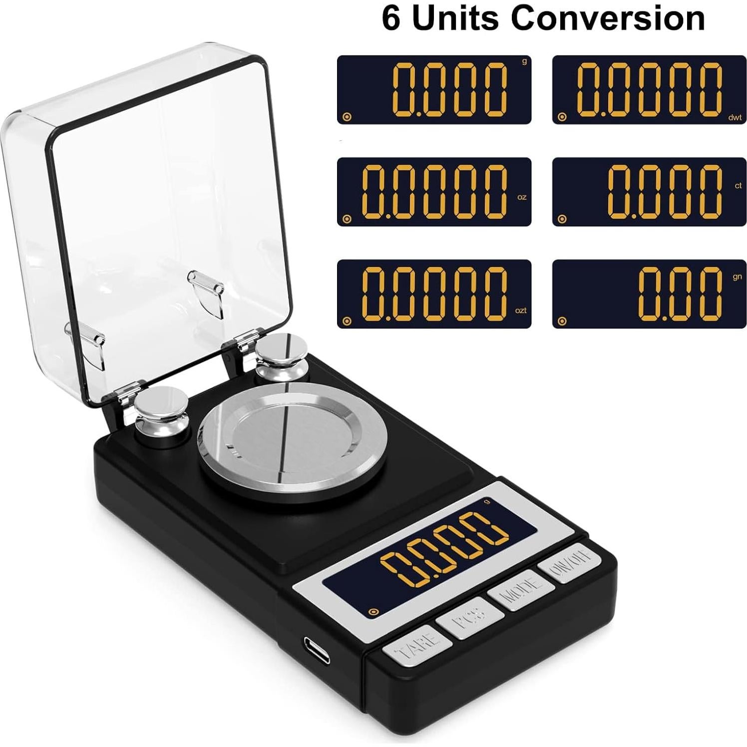 Balanza de Miligramos WEIGHTMAN 50g Precisión 0.001g LCD