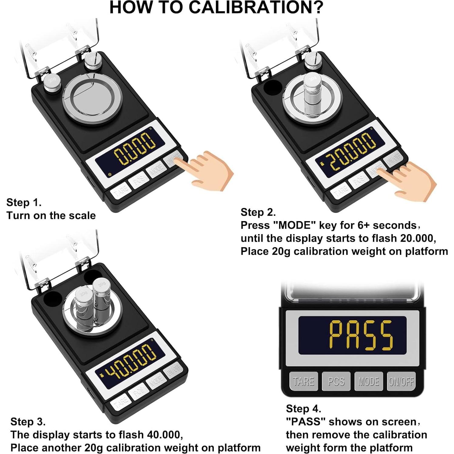 Balanza de Miligramos WEIGHTMAN 50g Precisión 0.001g LCD