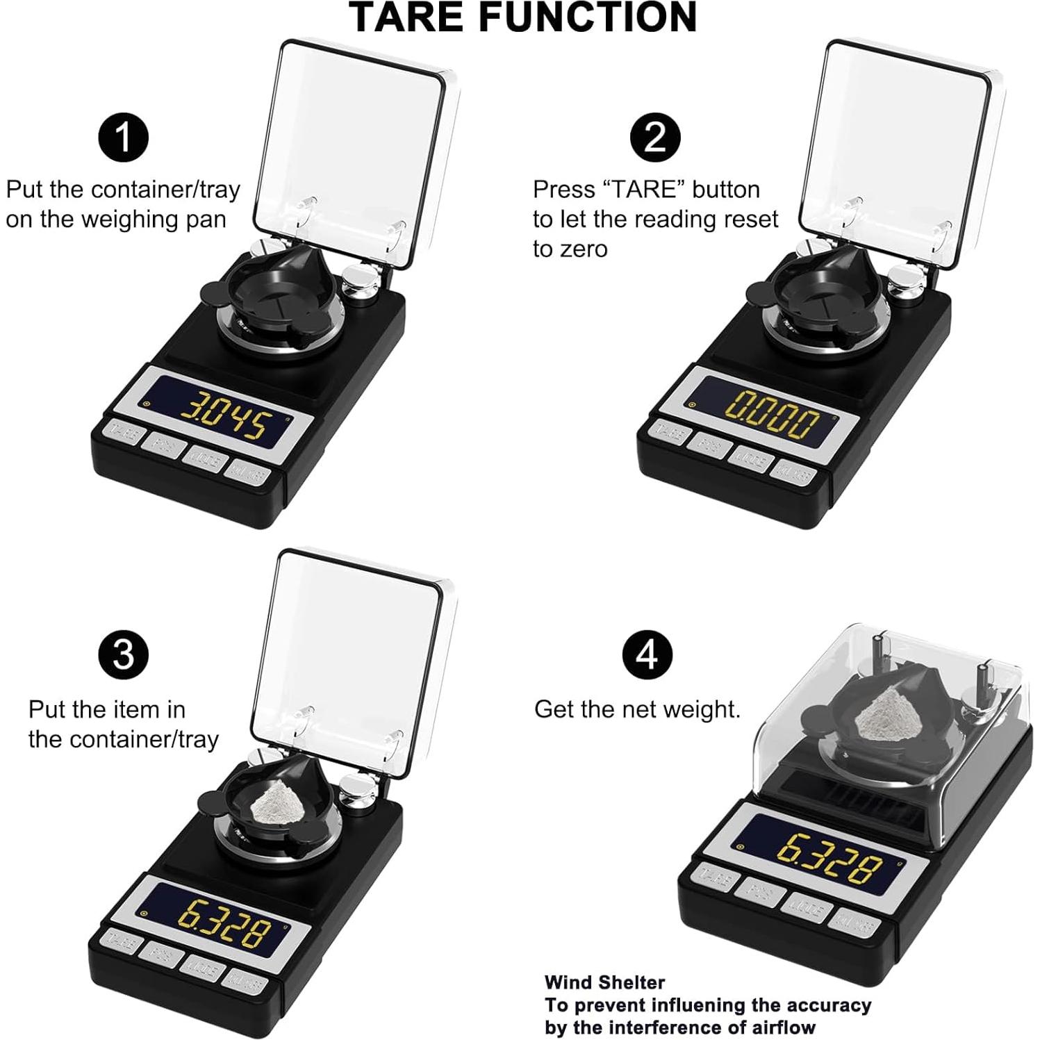 Balanza de Miligramos WEIGHTMAN 50g Precisión 0.001g LCD