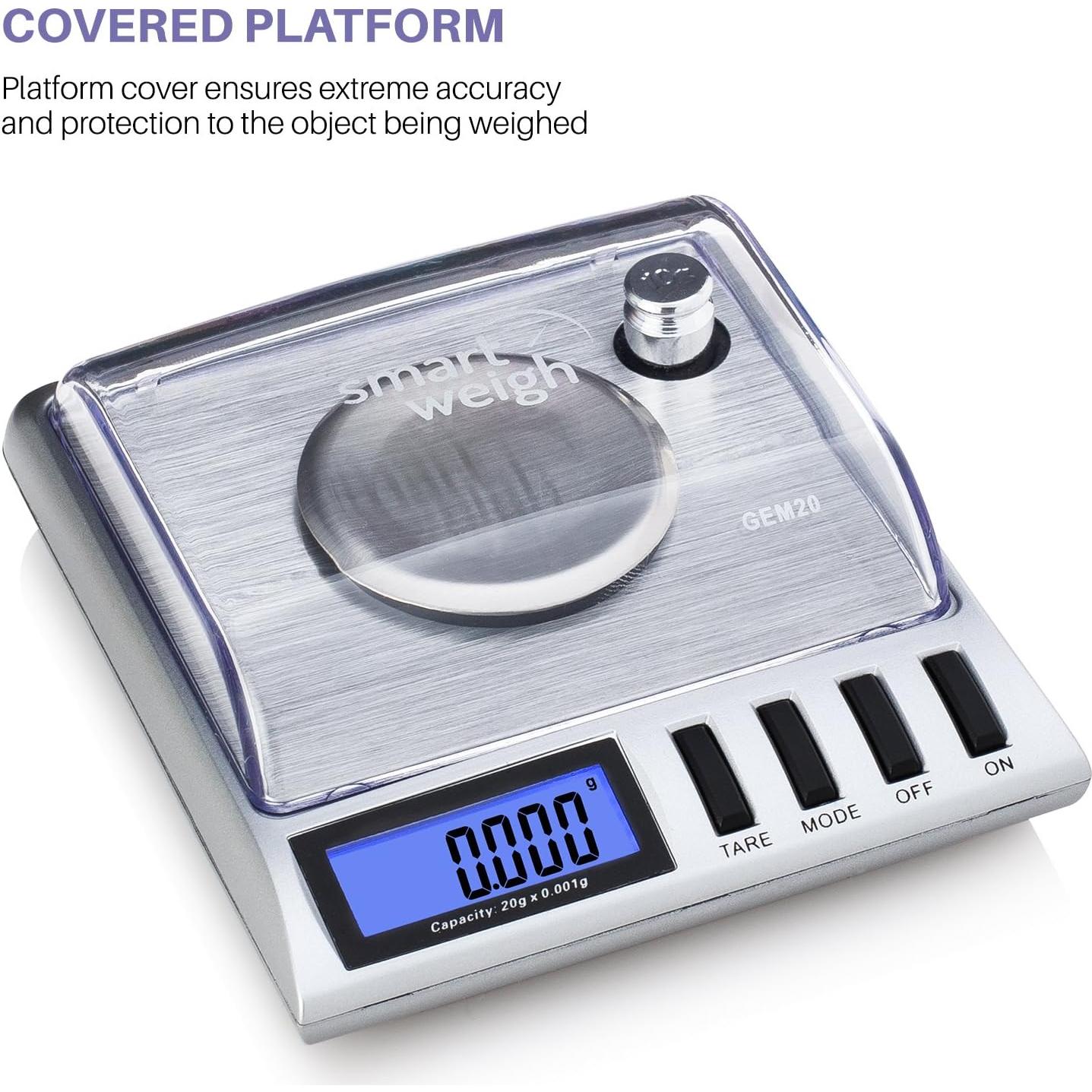 Escala Digital de Precisión Smart Weigh GEM20 20g x 0.001g