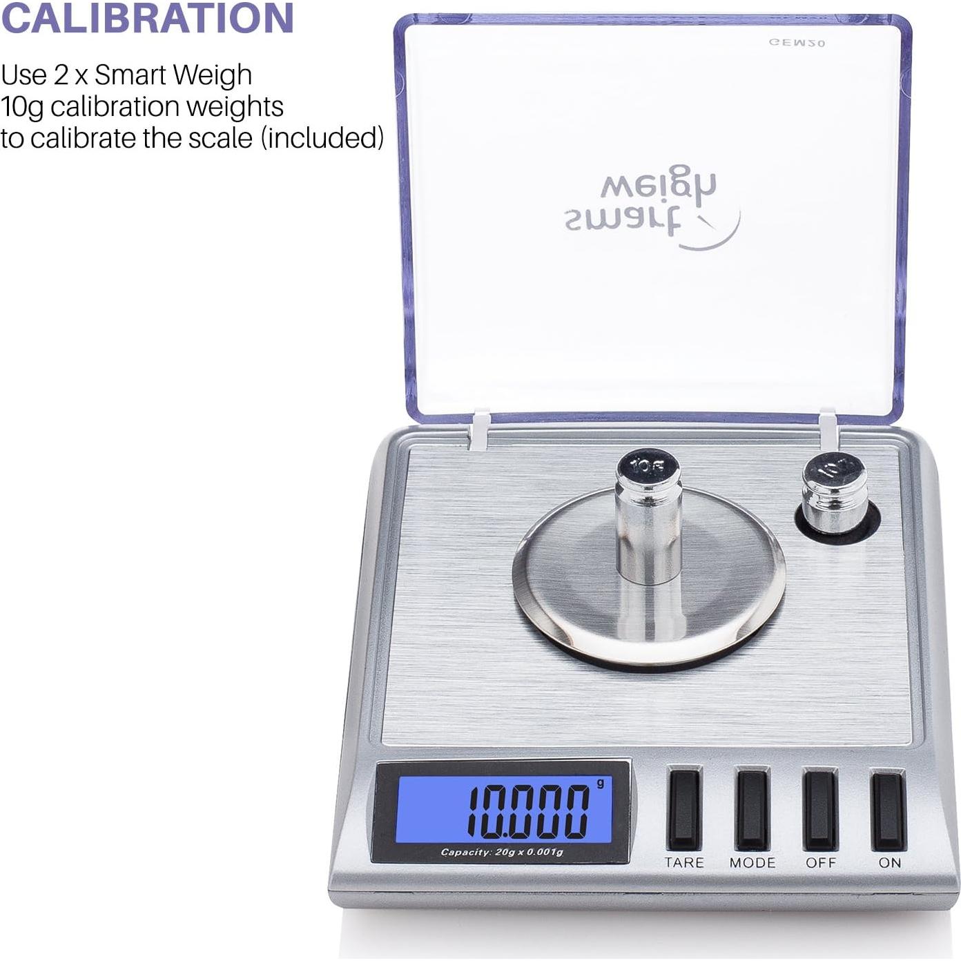 Escala Digital de Precisión Smart Weigh GEM20 20g x 0.001g