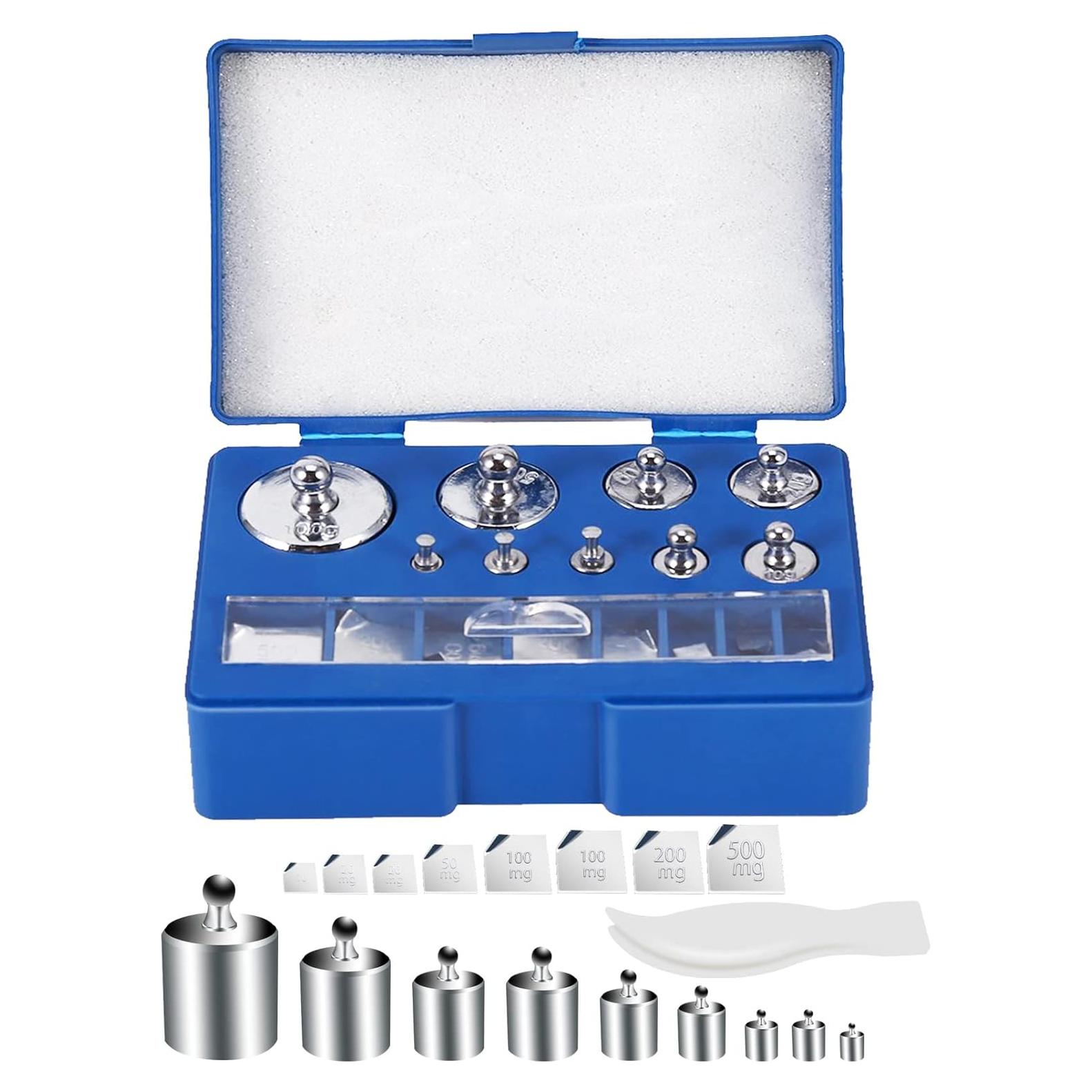 Juego de Pesas de Calibración Smoostart 17 Piezas 10mg-100g