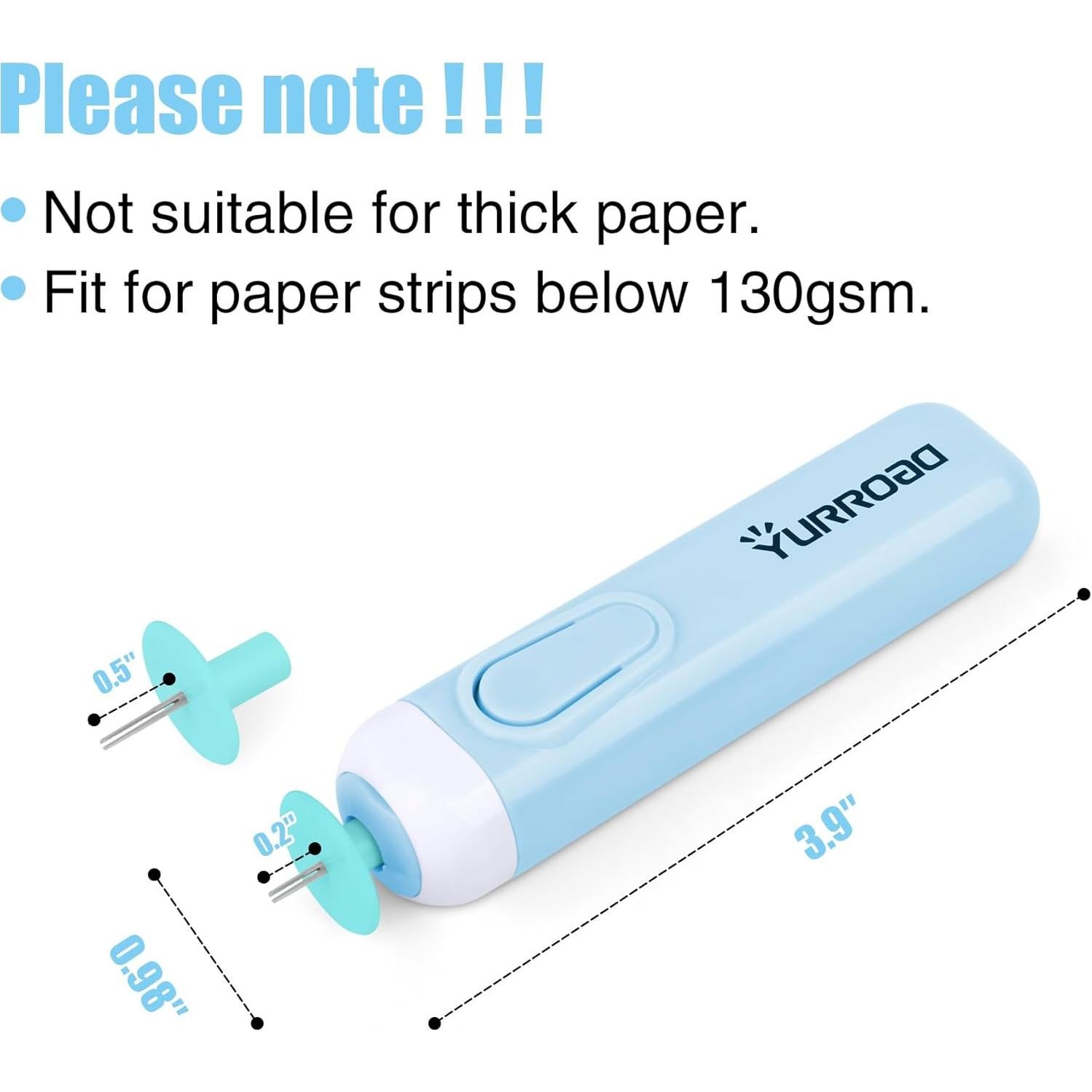 Pluma eléctrica de quilling 2 en 1 YURROAD para papel