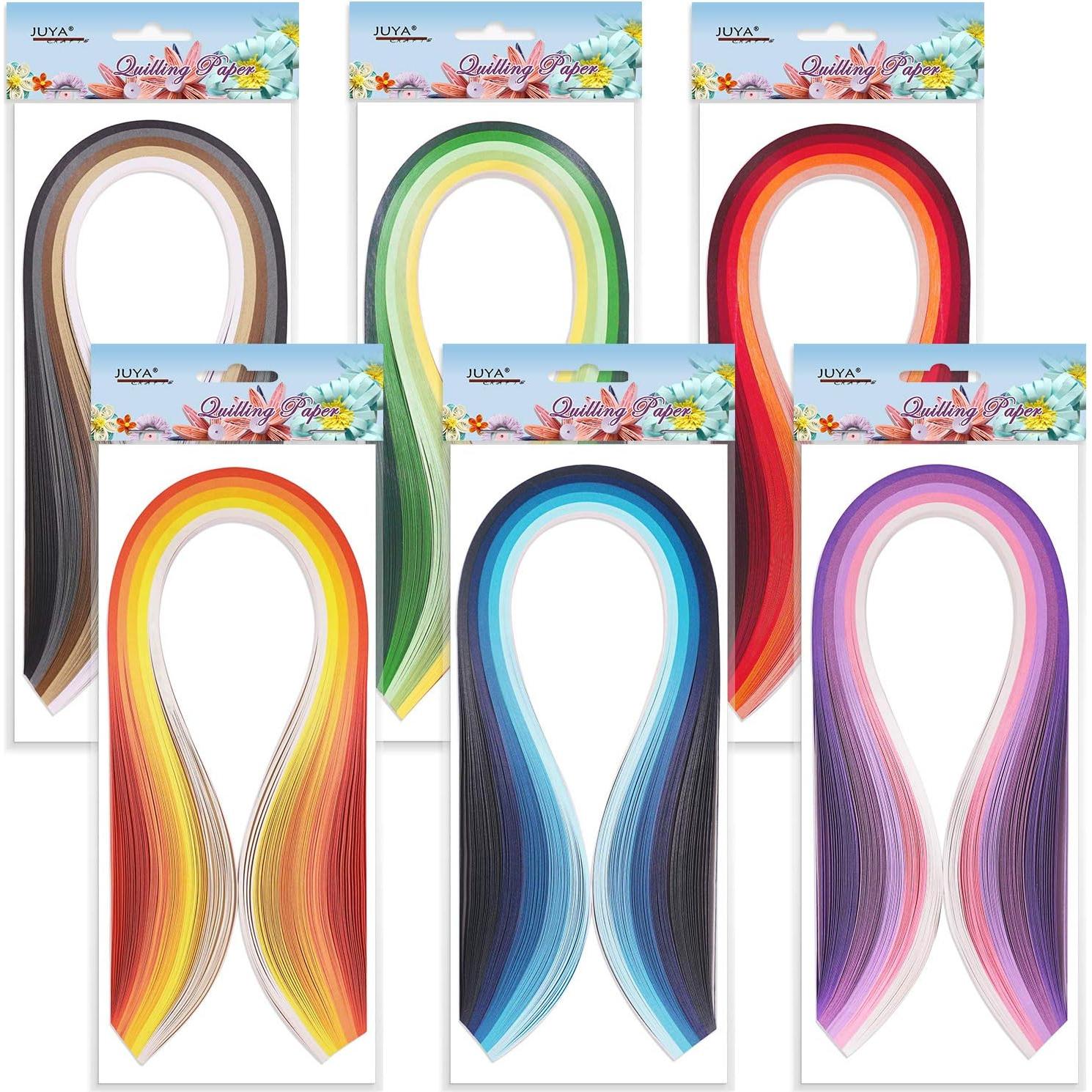 Kit de Quilling de Papel JUYA QK11 con 600 Tiras y 8 Herramientas