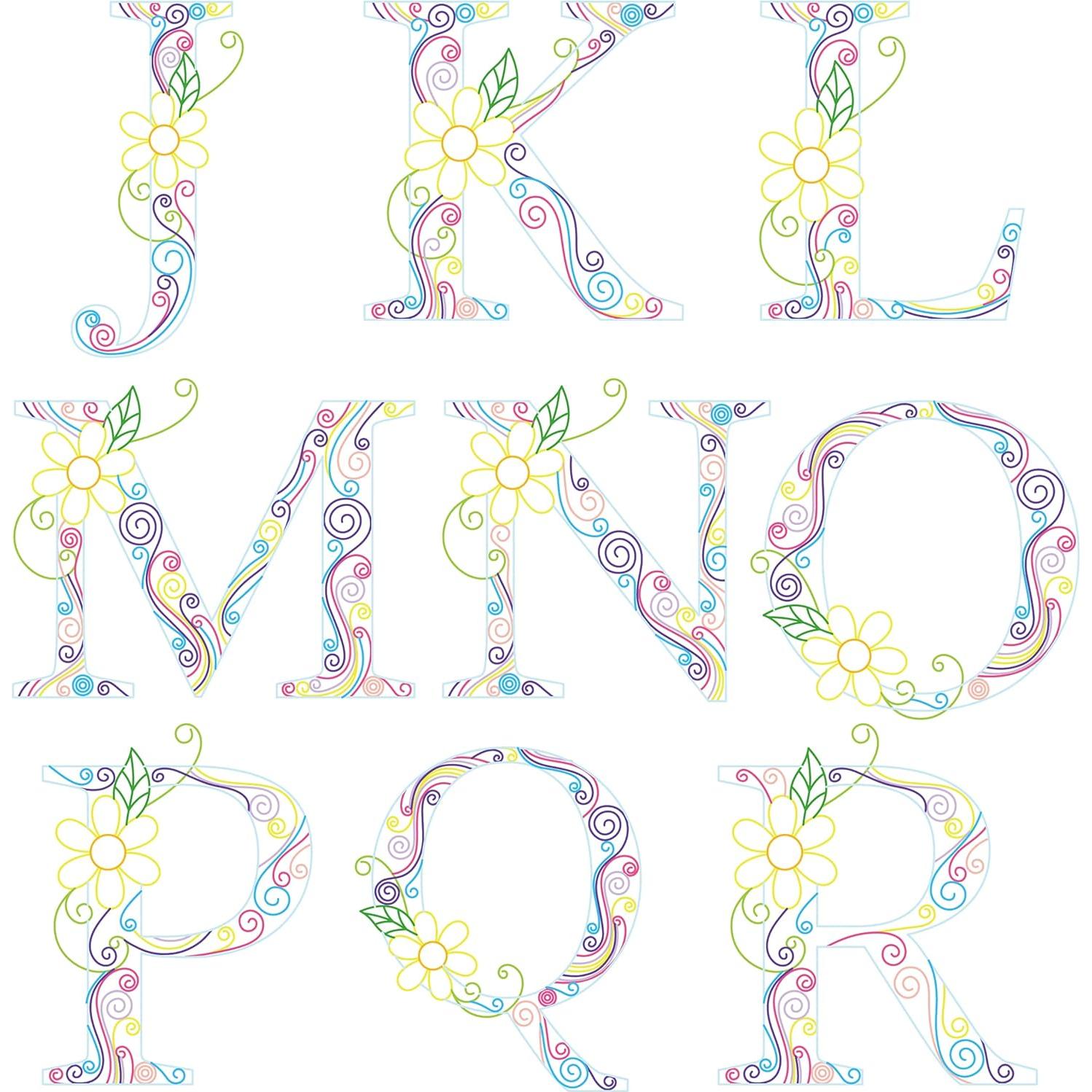 Kit de Quilling Uniquilling Letras A 20.32x25.4cm DIY Arte Pared