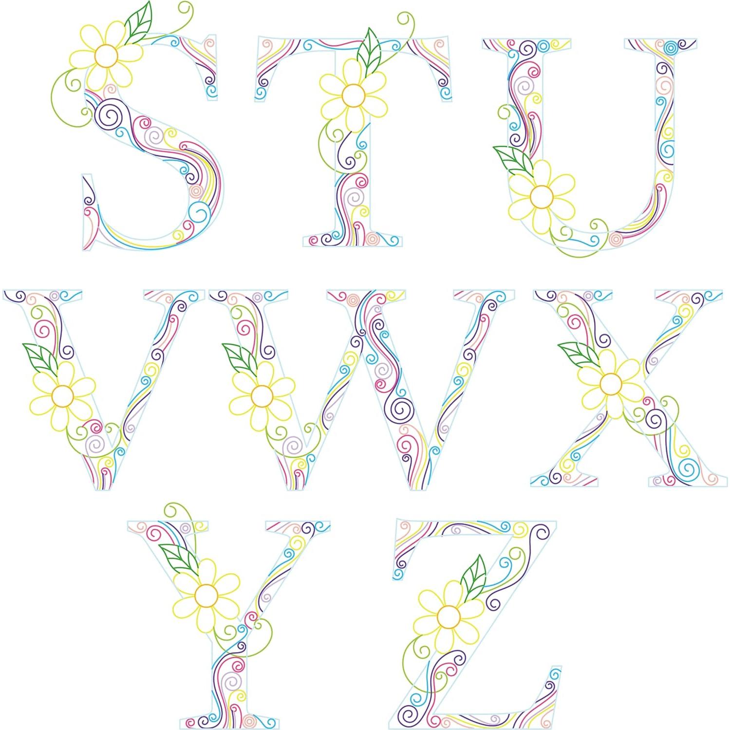 Kit de Quilling Uniquilling Letras A 20.32x25.4cm DIY Arte Pared