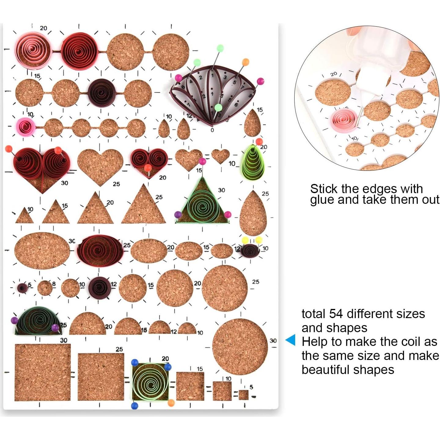 Kit de Papel Quilling TUPARKA 19 Pcs 900 Tiras 45 Colores