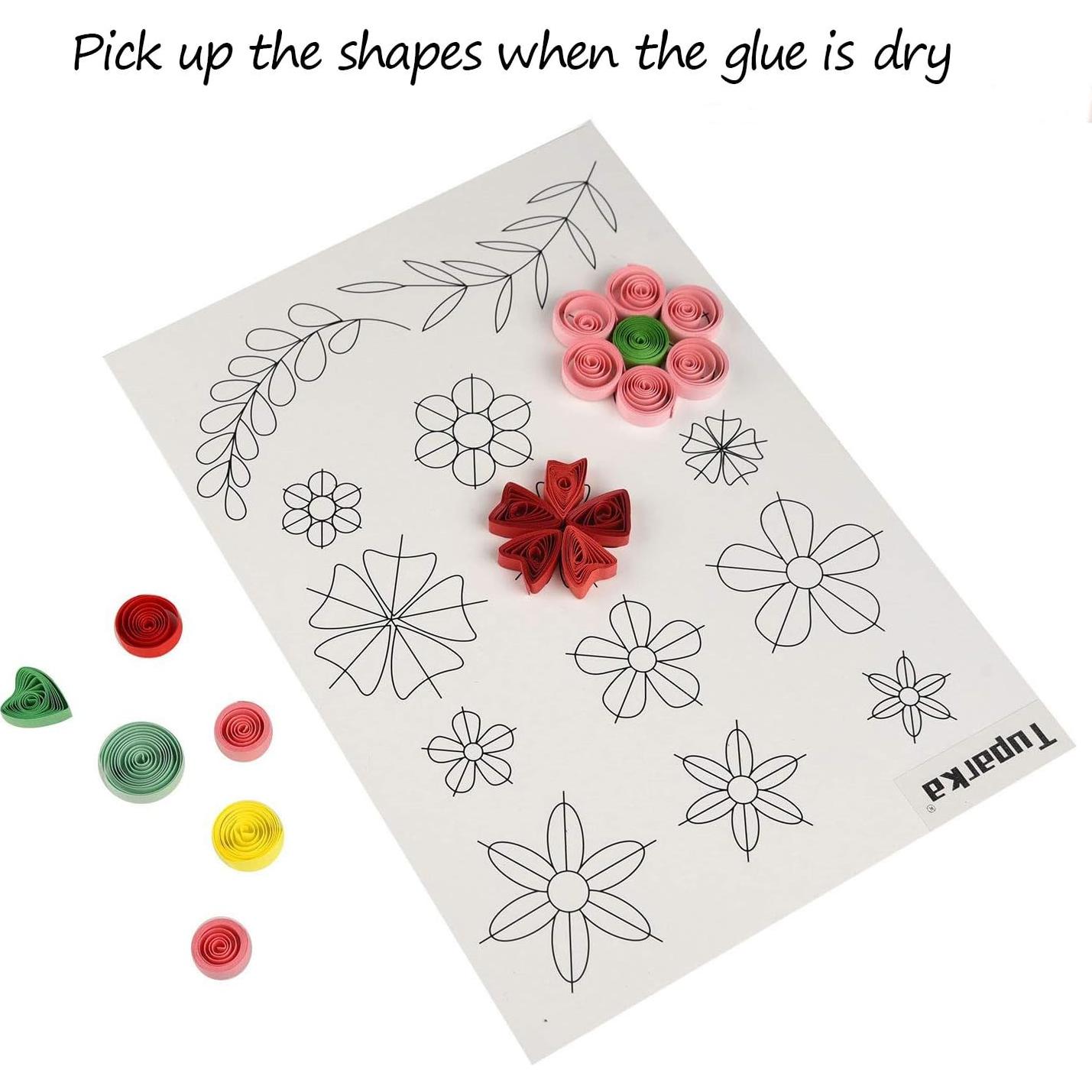 Kit de Papel Quilling TUPARKA 19 Pcs 900 Tiras 45 Colores