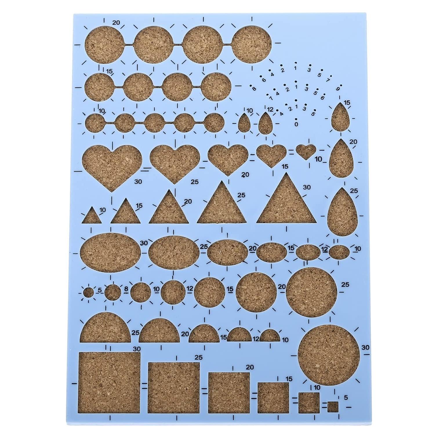 Plantilla de Quilling PATIKIL 210x150 mm Azul para Manualidades