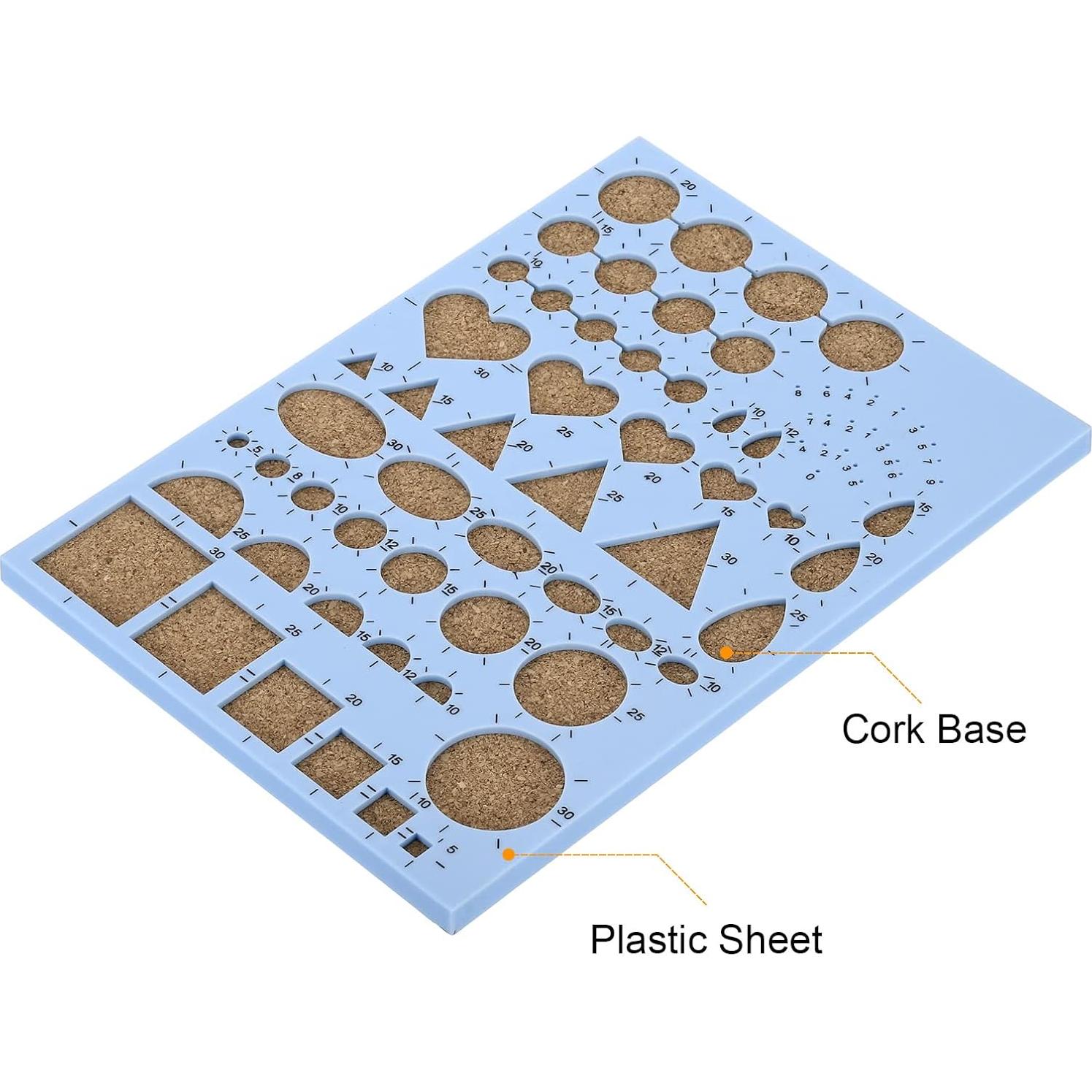 Plantilla de Quilling PATIKIL 210x150 mm Azul para Manualidades