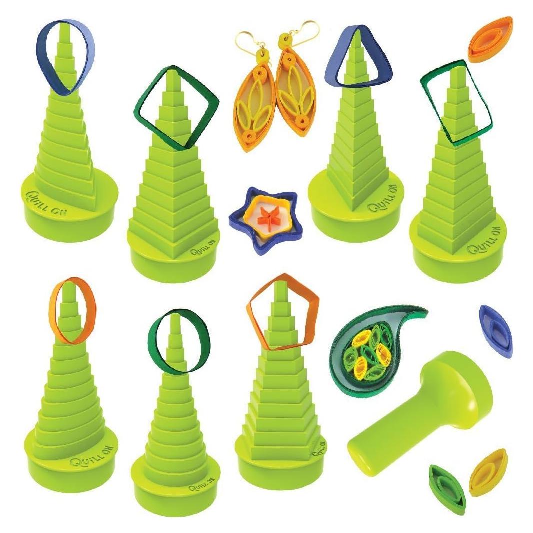 Quill On Border Buddy Verde - 7 Torres para Quilling