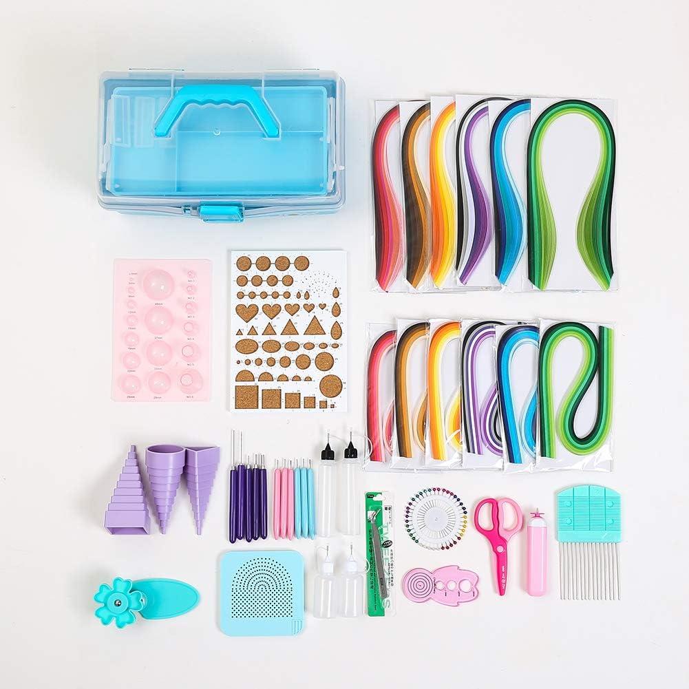 Kit de Quilling IMISNO - Herramientas y Papel 42 Colores
