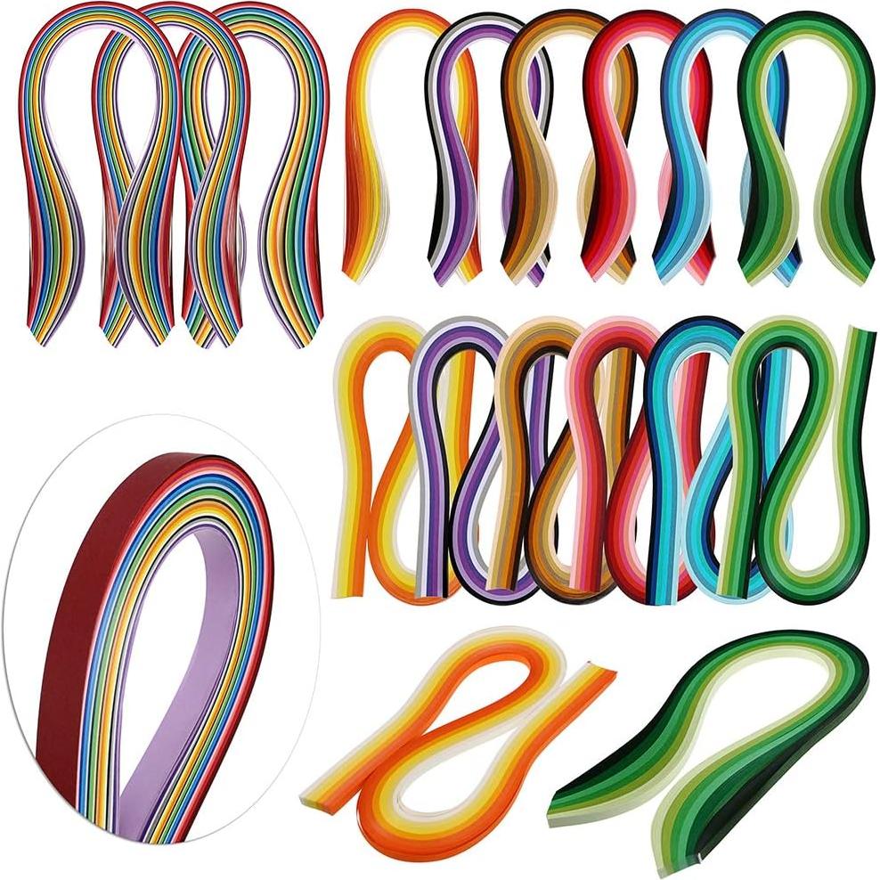 Kit de Quilling de Papel MDLUU con 1860 Tiras y 22 Herramientas