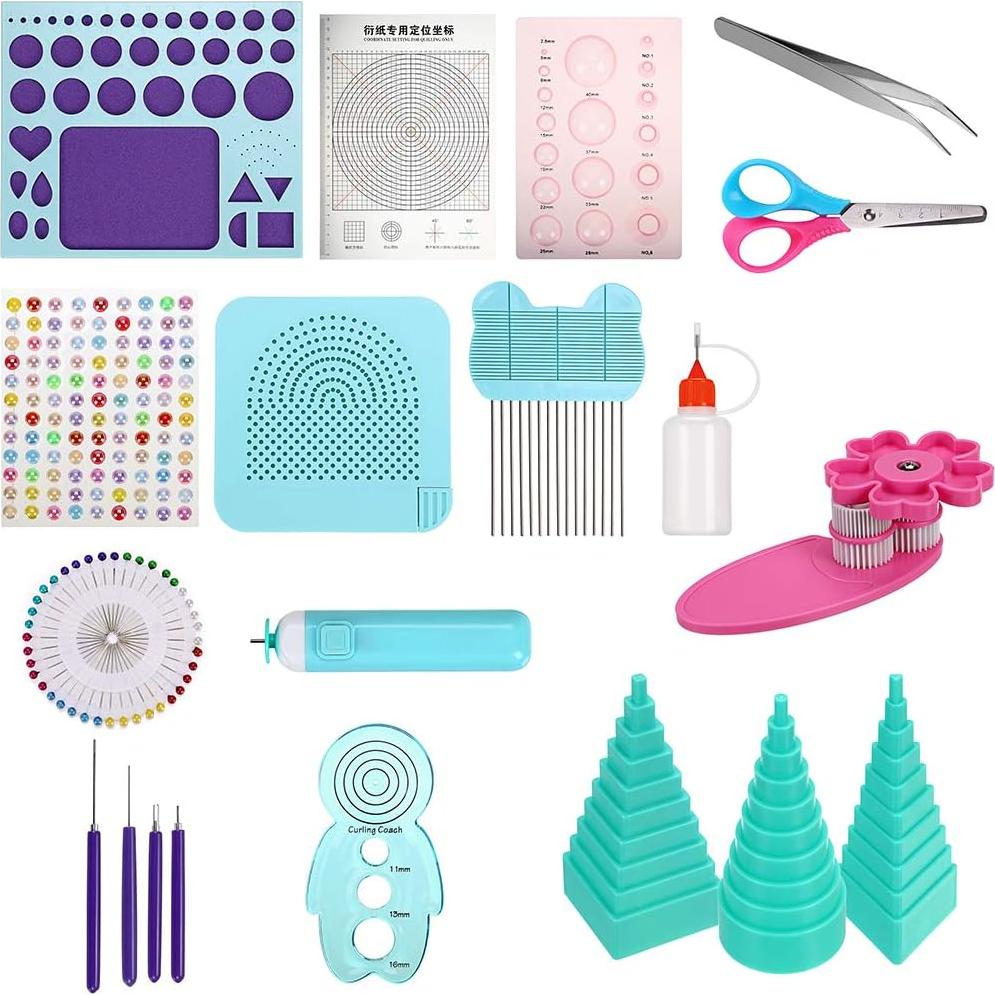 Kit de Quilling de Papel MDLUU con 1860 Tiras y 22 Herramientas