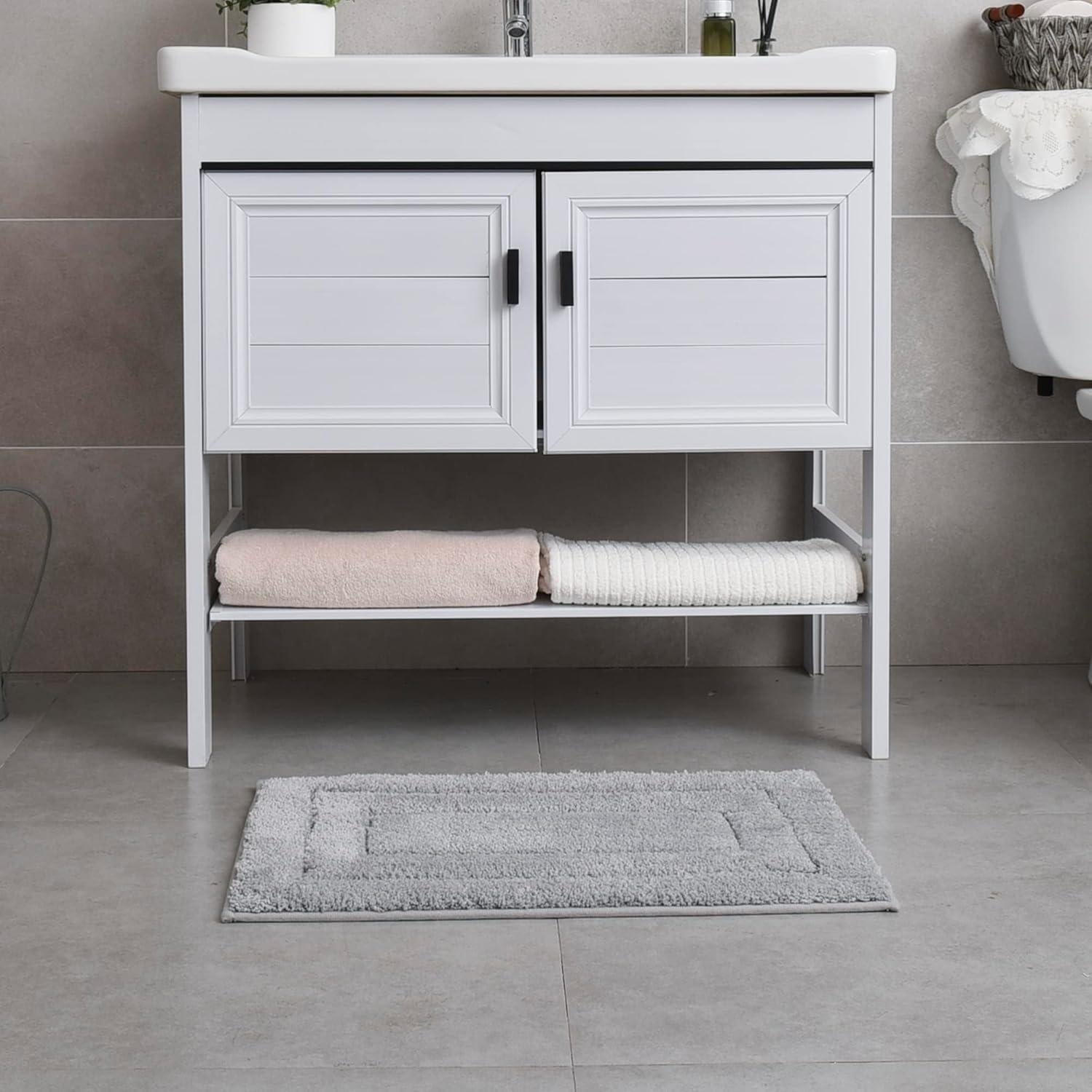 Alfombrilla de Baño GRANNY SAYS Gris 40x60 cm Antideslizante