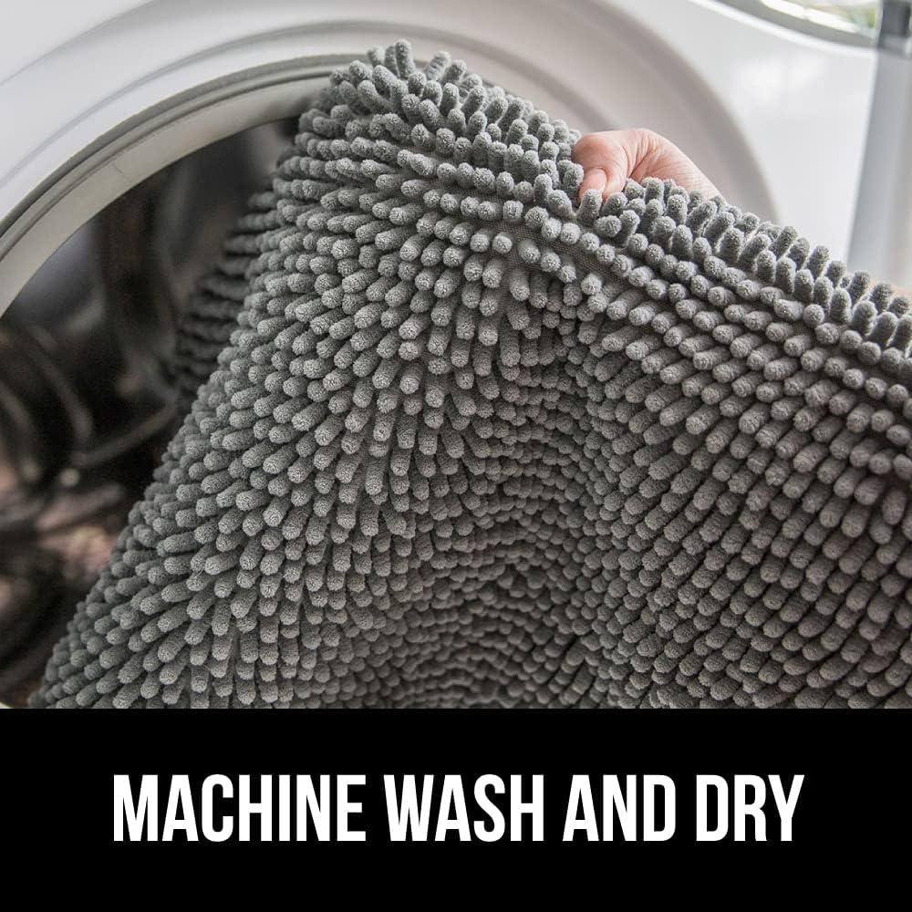 Alfombra de Baño Gorilla Grip Chenille Gris 61x43 cm