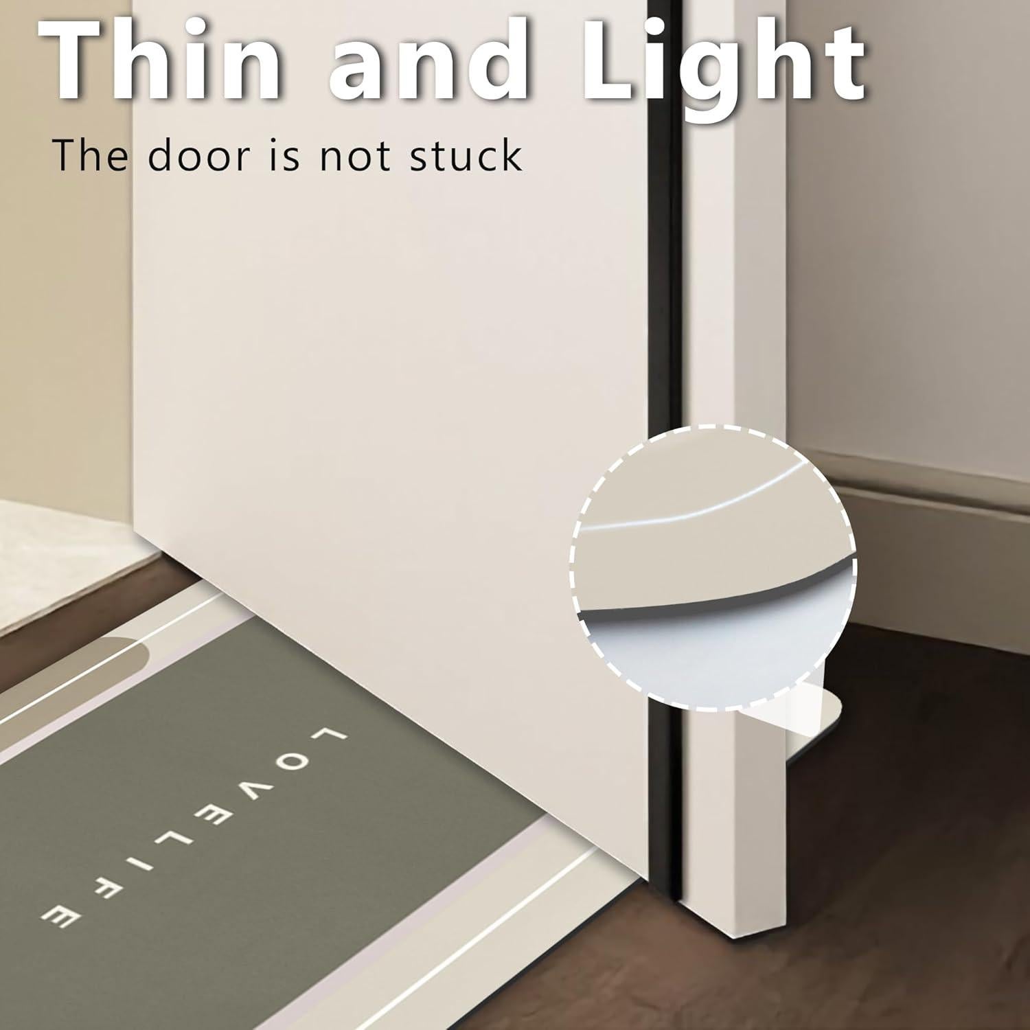 Alfombra de baño YCTMALL 43x68.6cm Gris Antideslizante