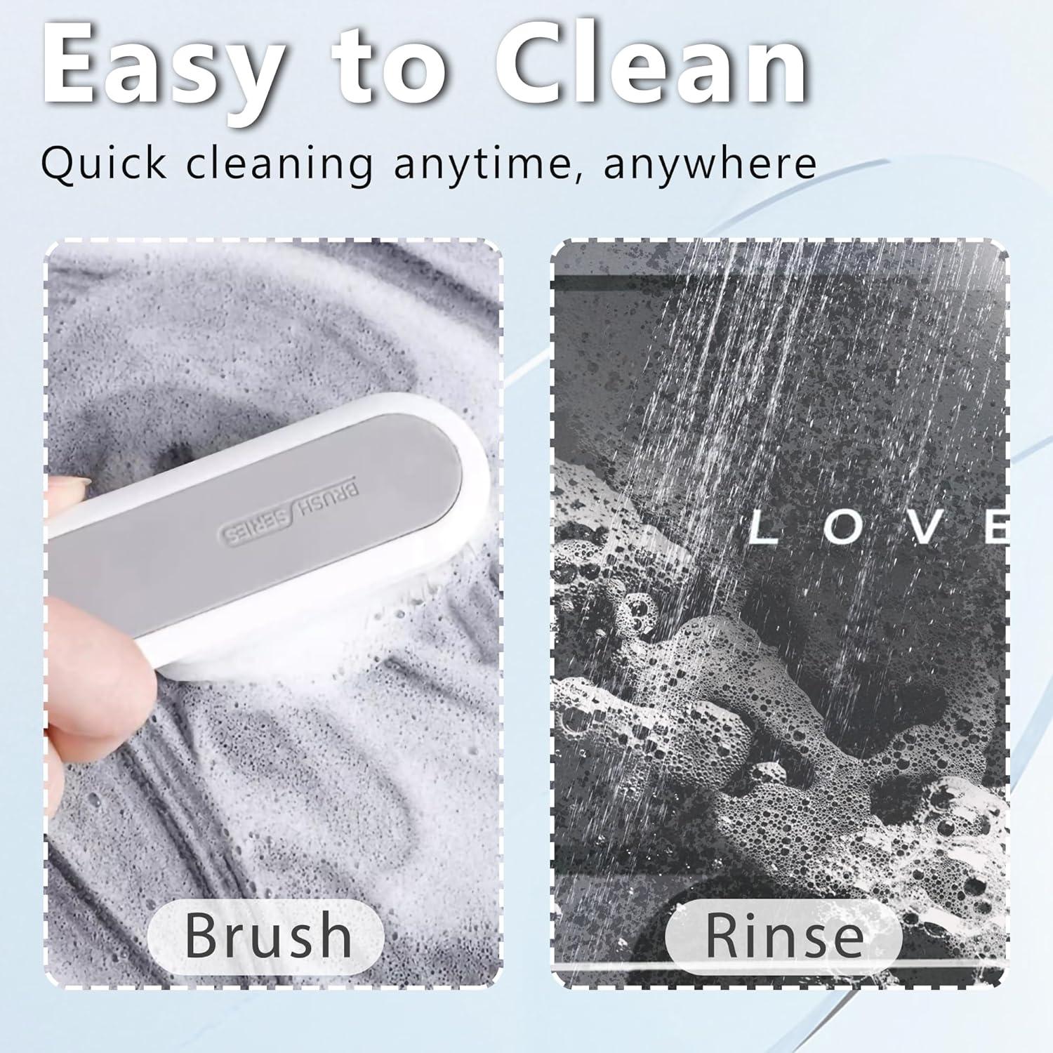 Alfombra de baño YCTMALL 43x68.6cm Gris Antideslizante