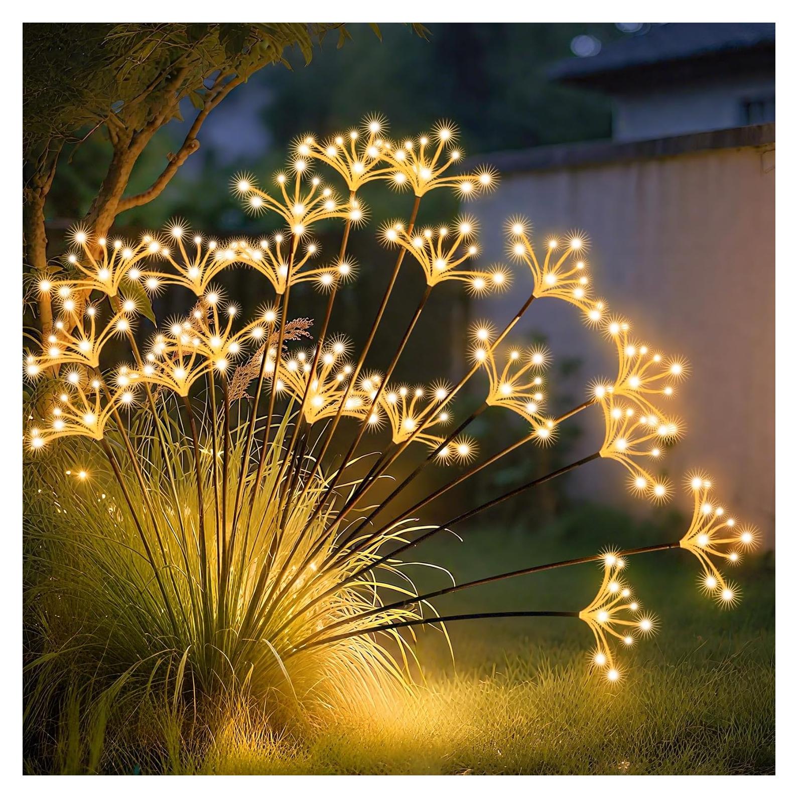 Luces de Jardín Solares JJGoo 2 Paquete Impermeables 76cm