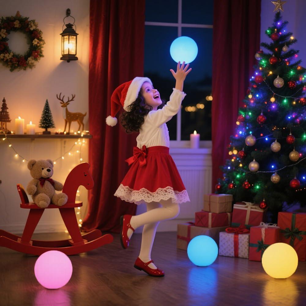 Luz de Globo Solar KEROVI 20cm RGB con Control Remoto