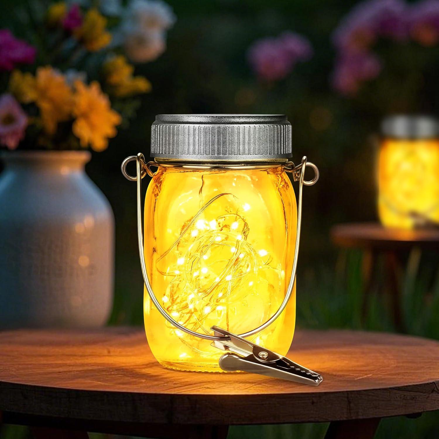 Linternas Solares Mlambert 8 Piezas para Jardín Blanco Cálido