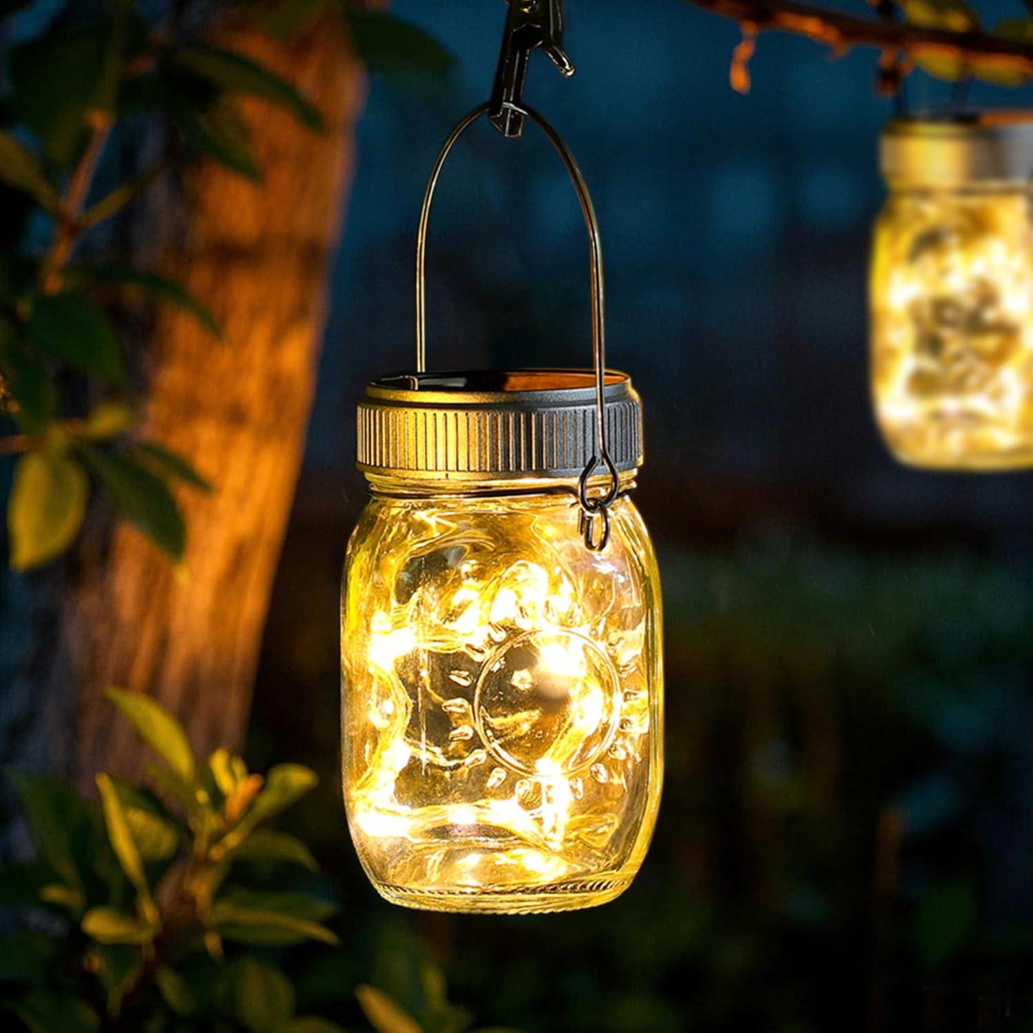 Linternas Solares Mlambert 8 Piezas para Jardín Blanco Cálido