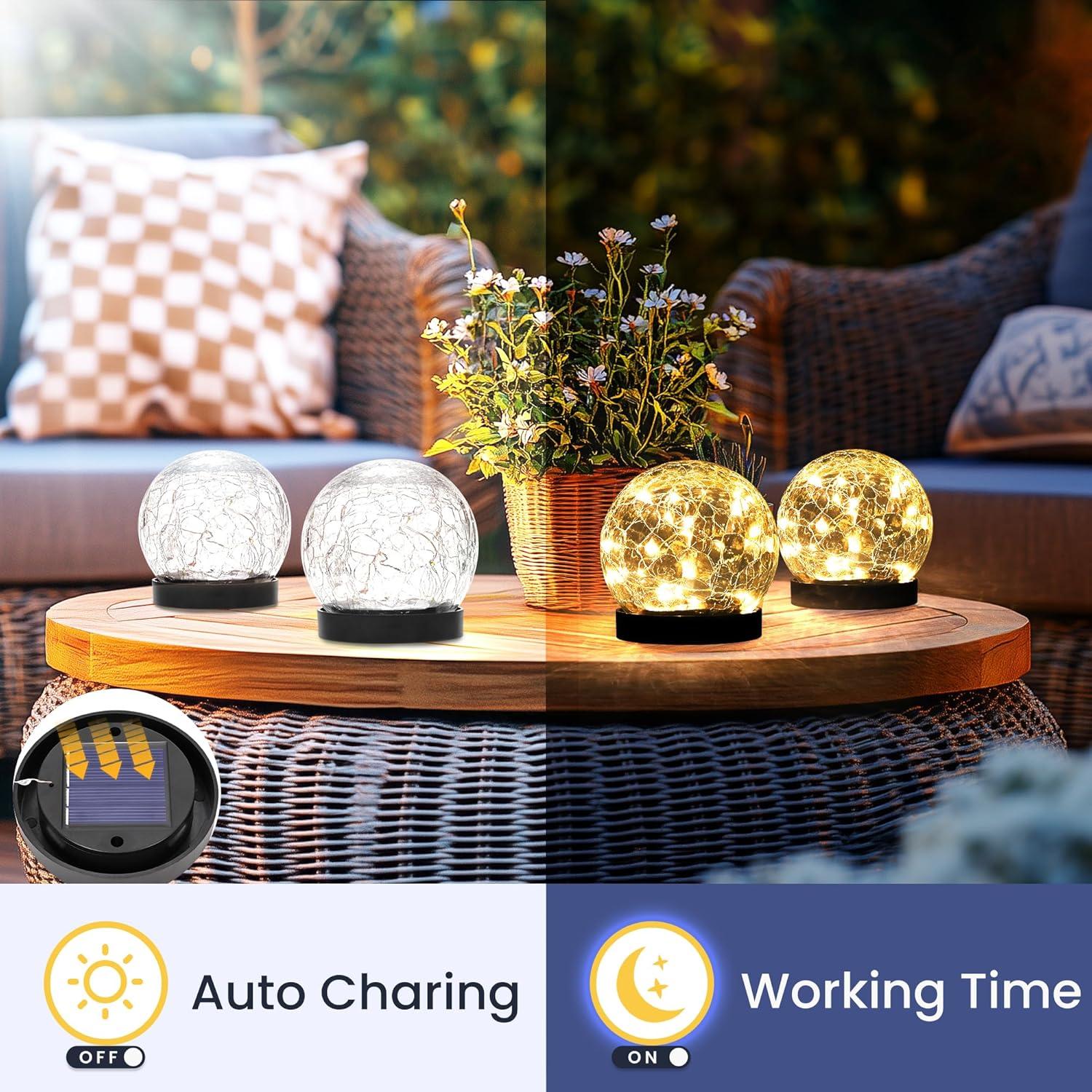 Luces Solares Exteriores PATIOPIA 2 Paquete Blanco Cálido