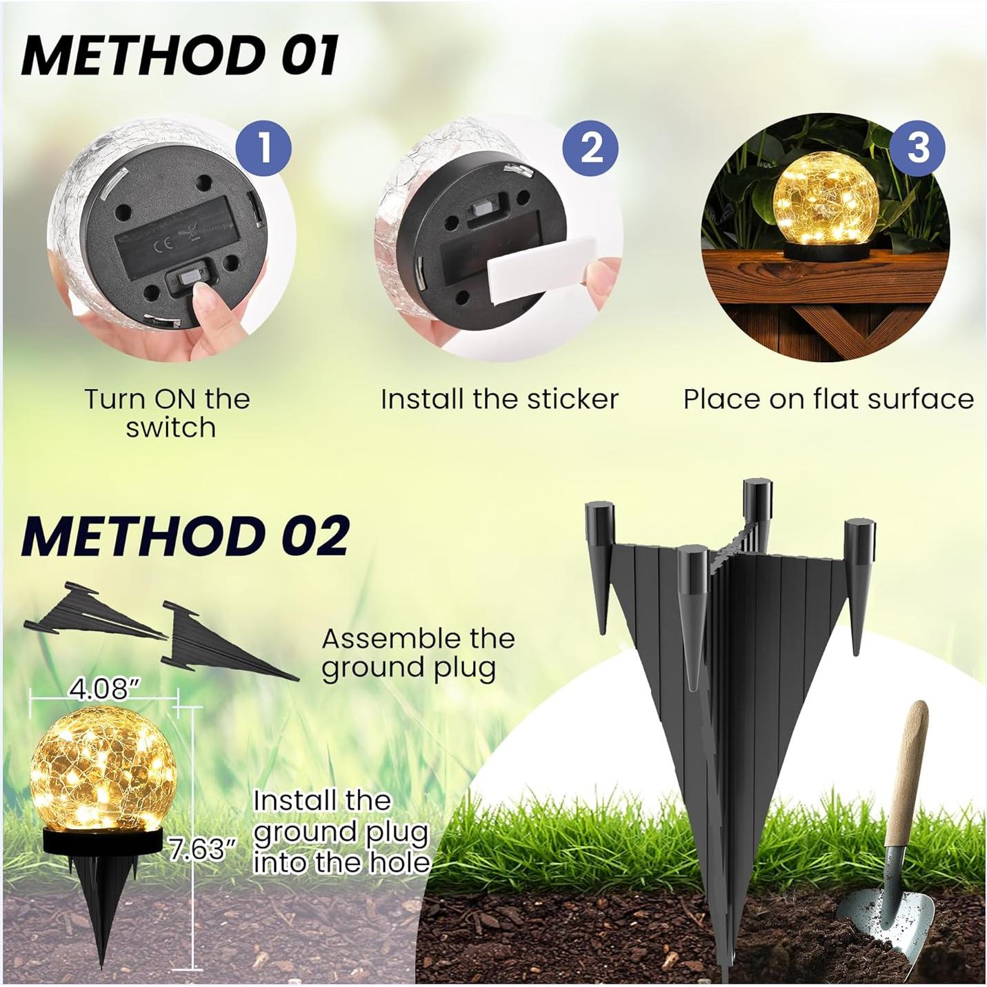 Luces Solares Exteriores PATIOPIA 2 Paquete Blanco Cálido