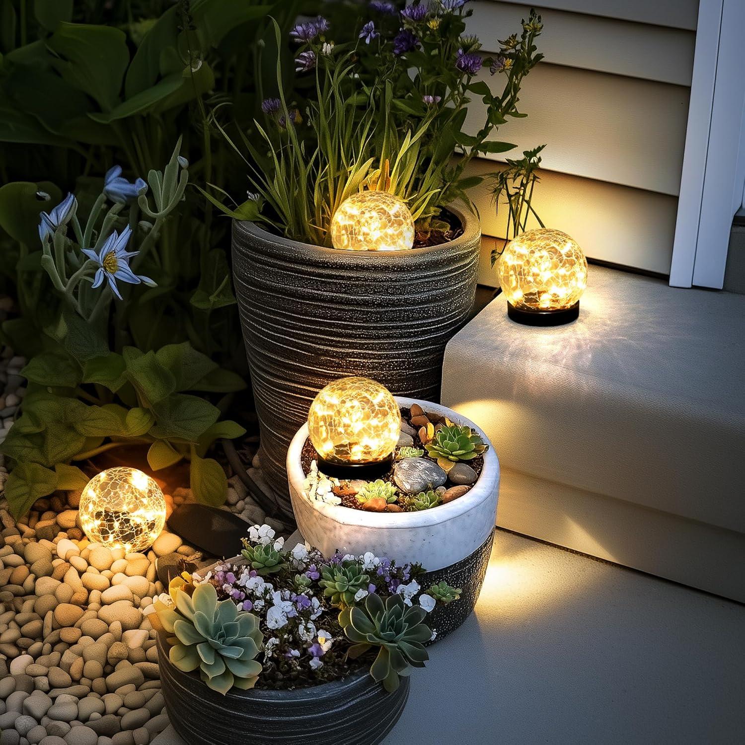 Luces Solares Exteriores PATIOPIA 2 Paquete Blanco Cálido