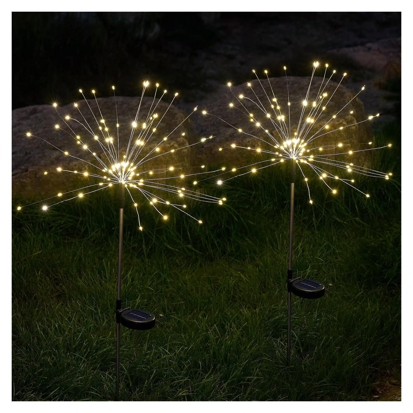 Luces Solares para Jardín SUNNEST 150 LED 2 Paquetes IP65