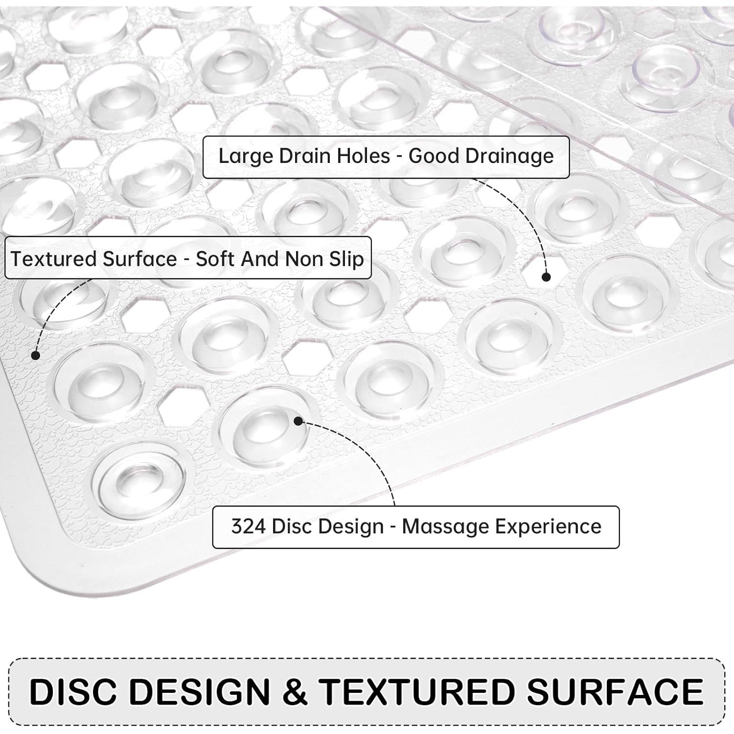 Alfombrilla Antideslizante Linoows 89x41.4 cm Transparente