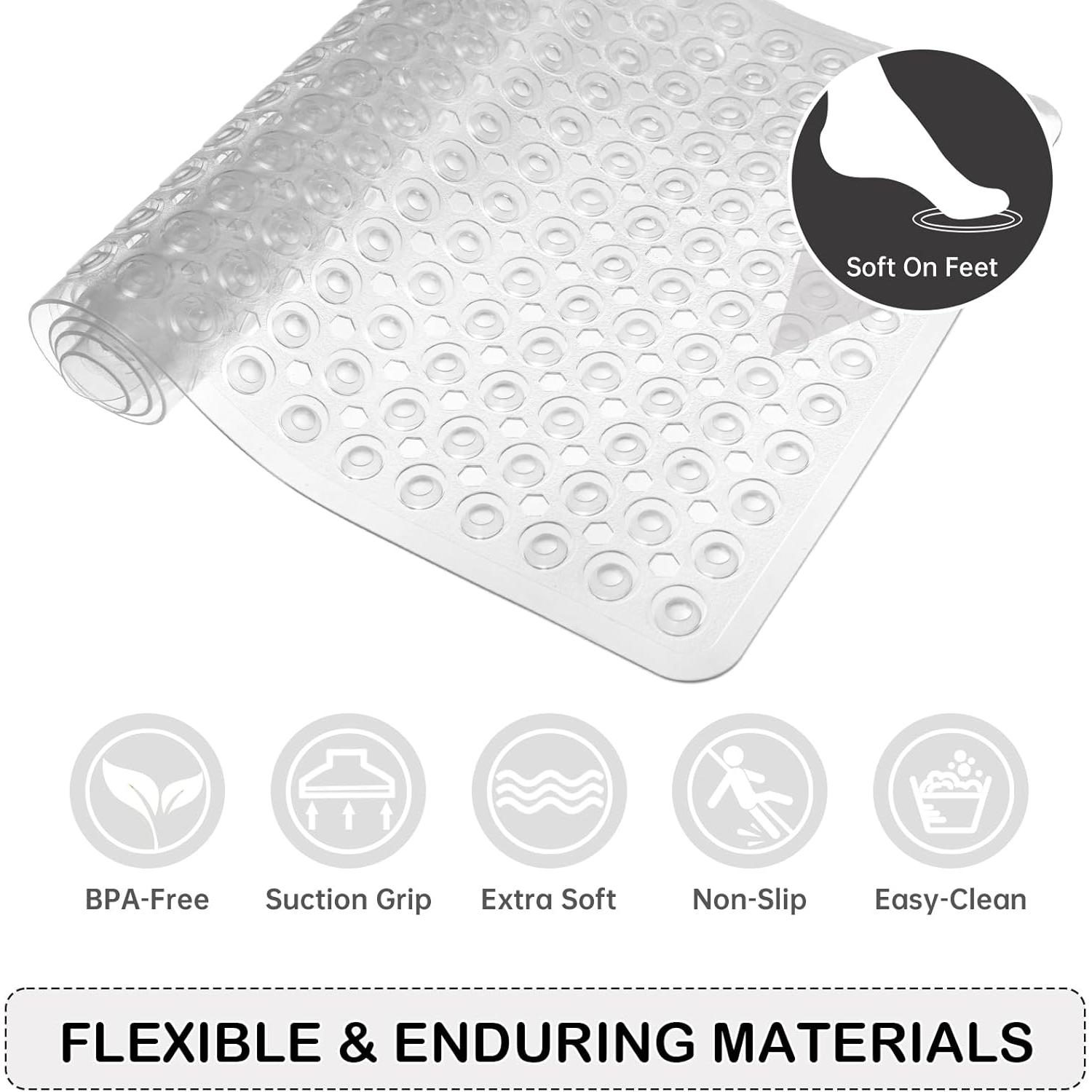 Alfombrilla Antideslizante Linoows 89x41.4 cm Transparente