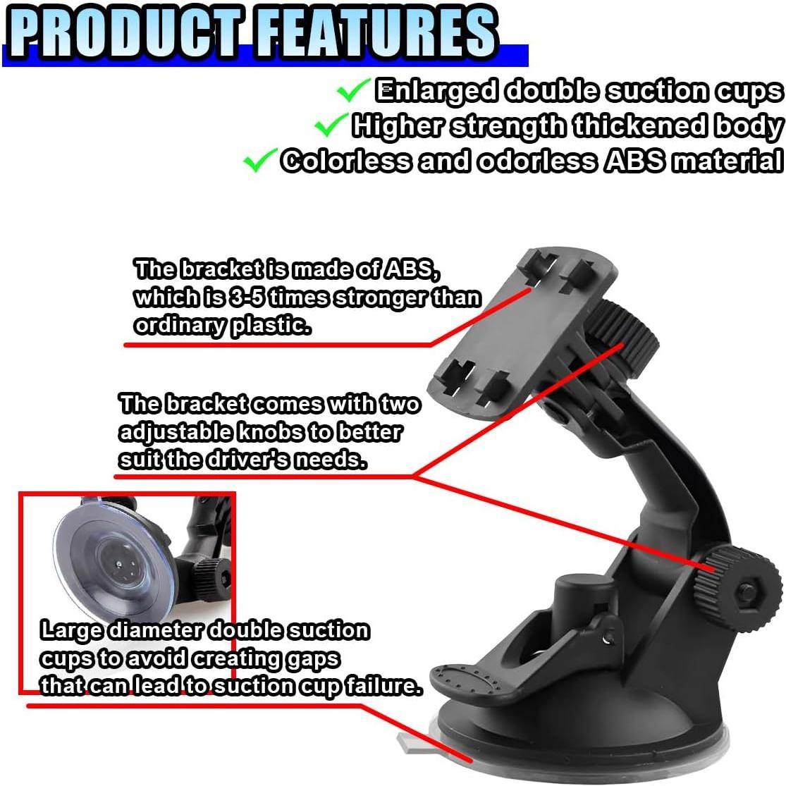 Soporte de Monitor de Cámara de Respaldo DUSCOKE 2PCS Ajustable